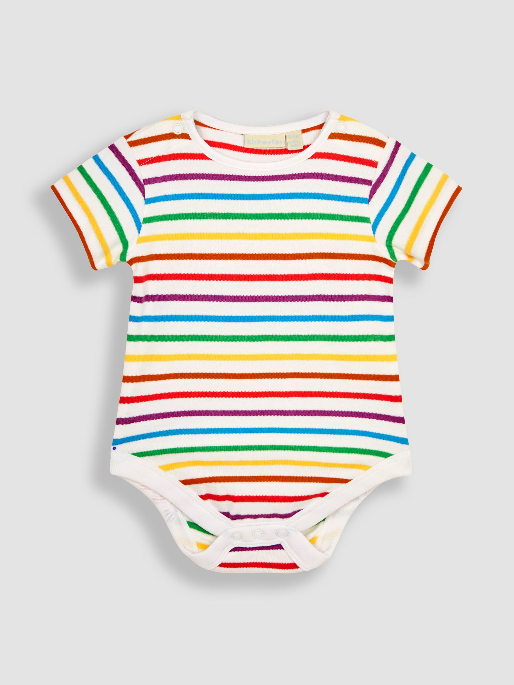 2-Piece Elmer Embroidered Dungarees & T-Shirt Set in Chambray - Image 4 of 5