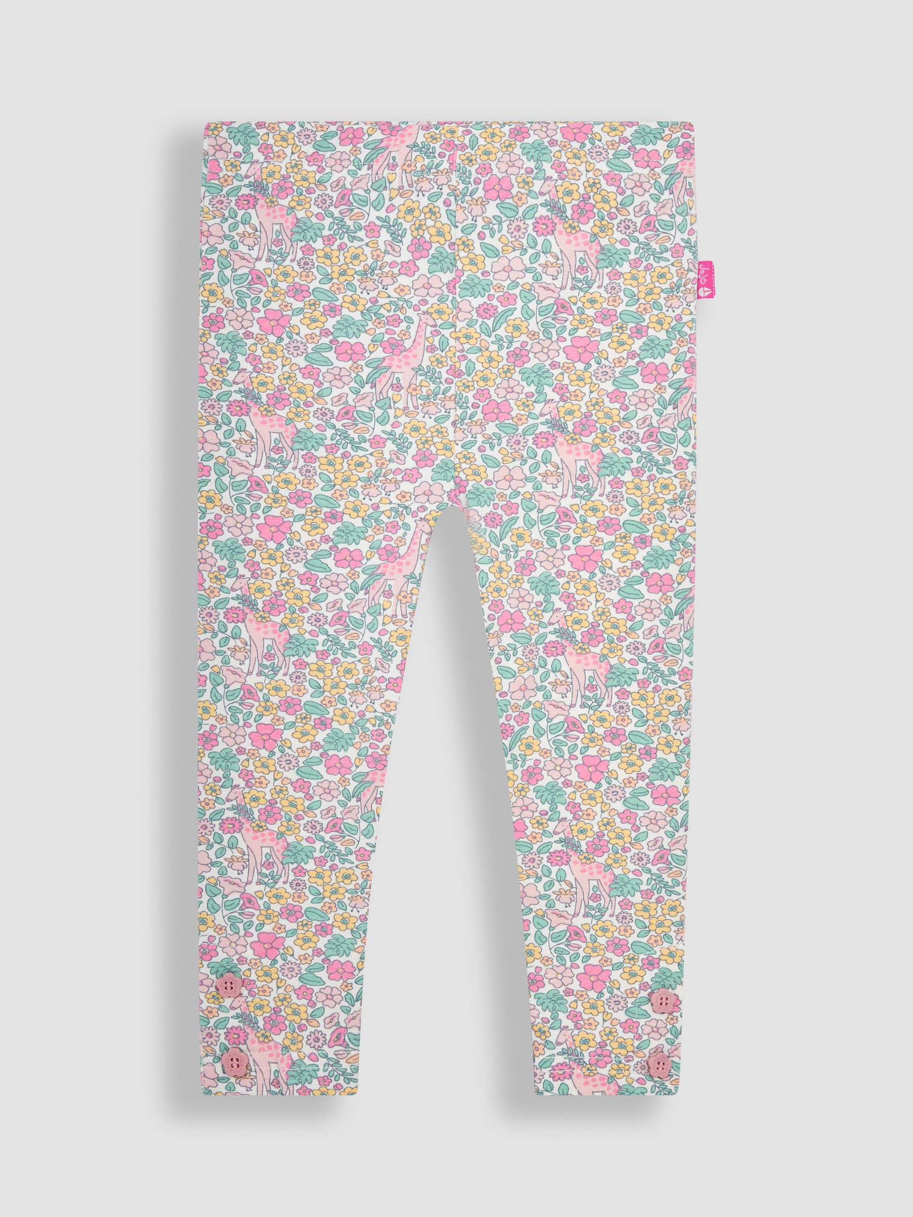 Cream 2-Piece Giraffe Applique T-Shirt & Leggings Set - Image 3 of 4