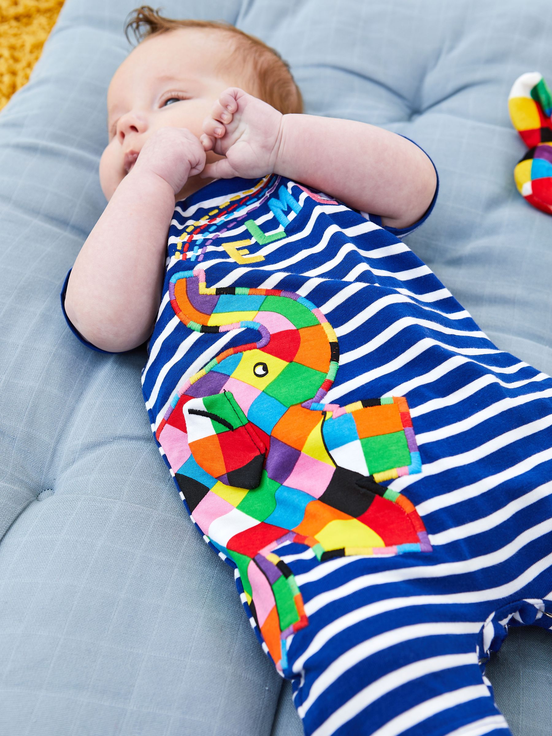 Navy Elmer Appliqué Romper - Image 2 of 5