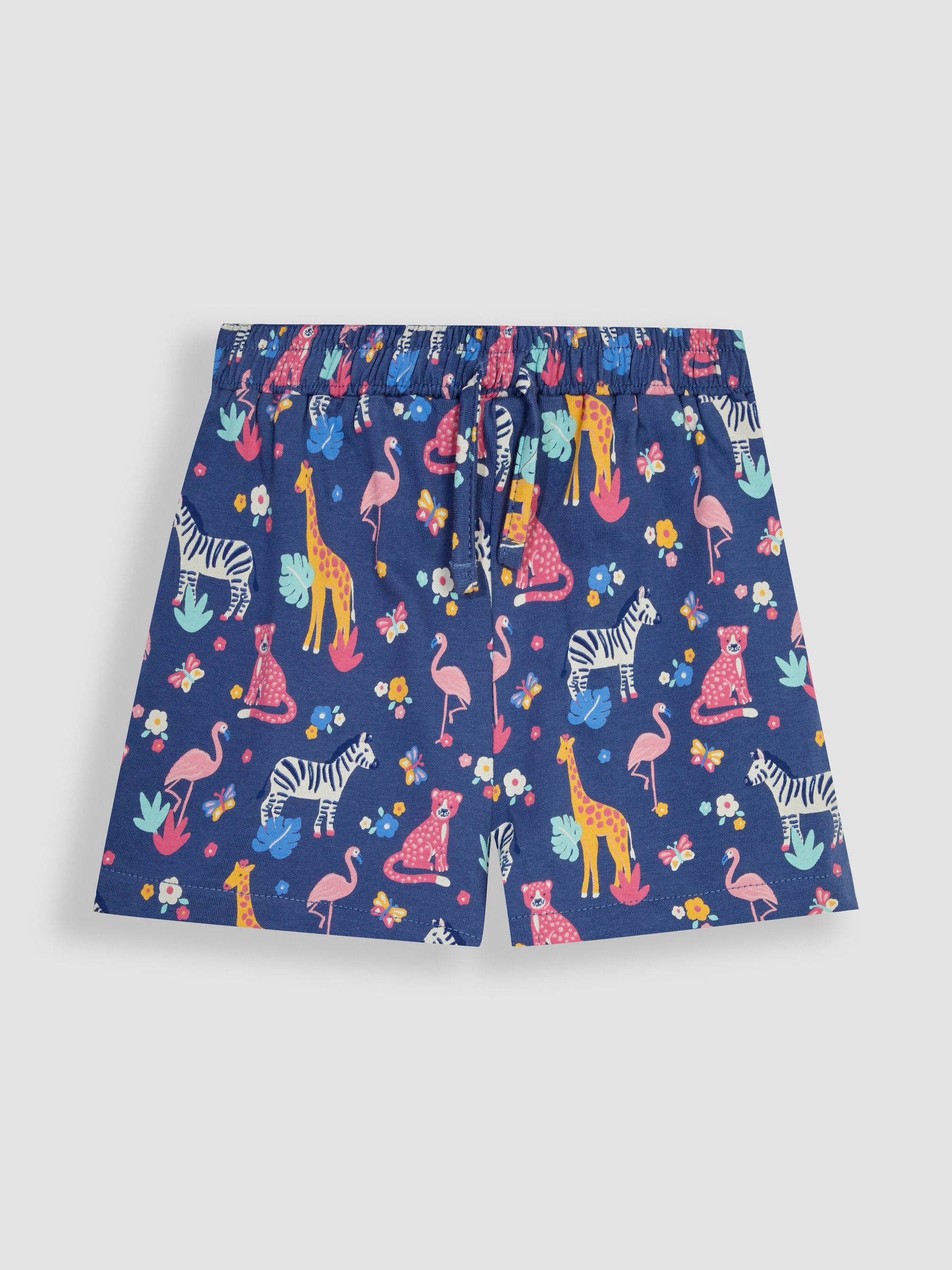 Pink 2-Piece Lion T-Shirt & Safari Animals Pretty Shorts Set - Image 3 of 4