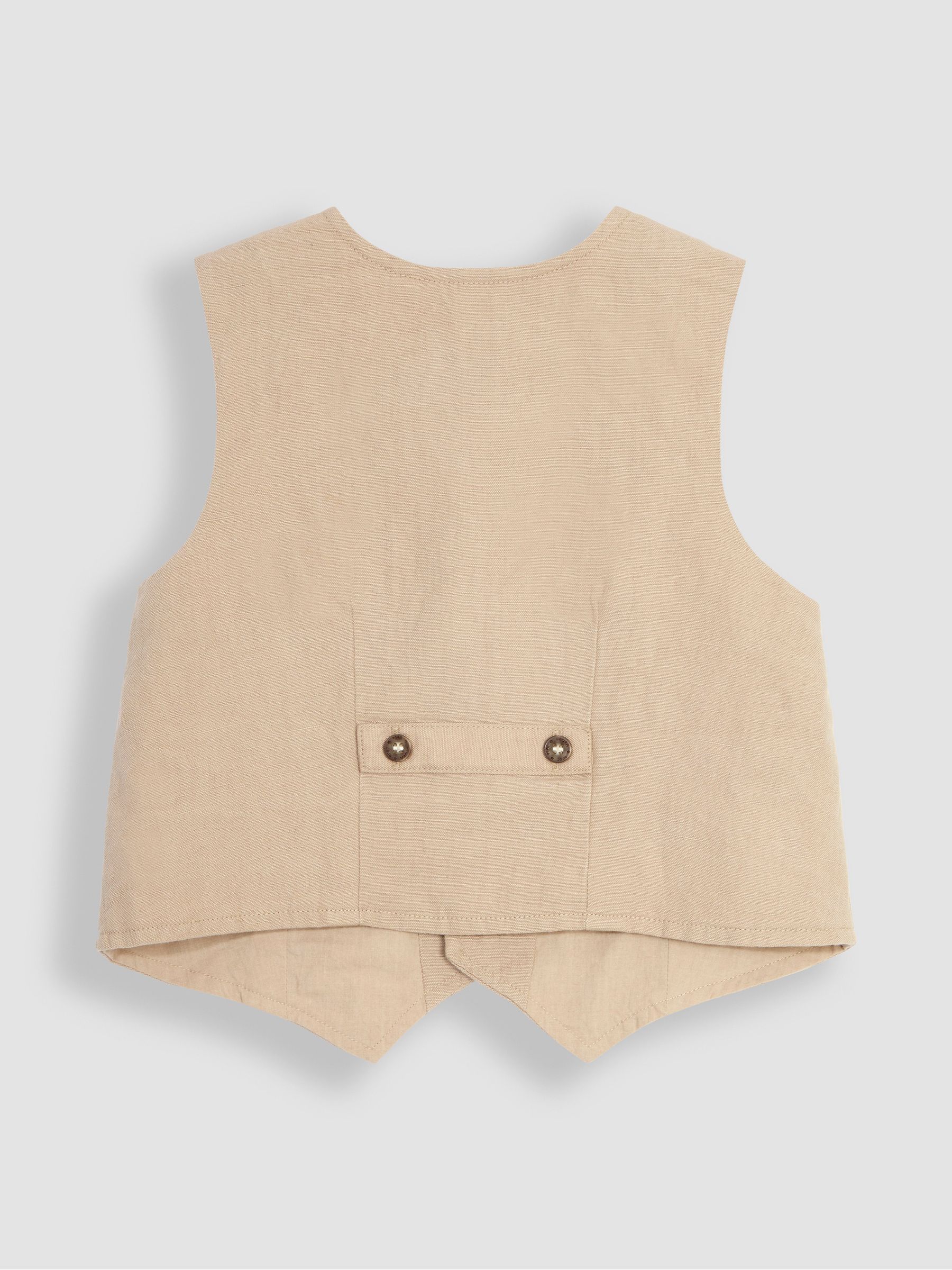 Natural 3-Piece Waistcoat, Shirt & Trousers Set - Image 4 of 7