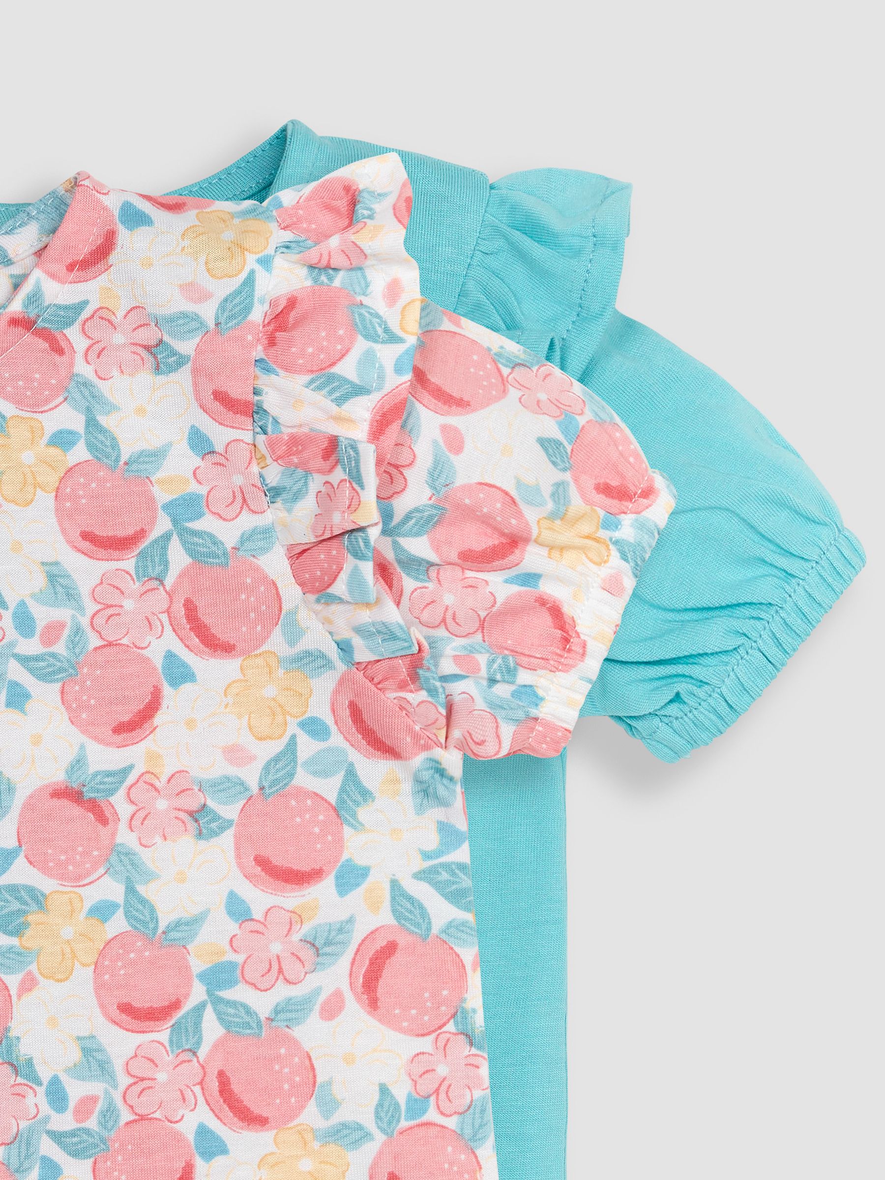 Multi 2-Pack Pretty Peach & Frill Sleeve T-Shirts - Image 5 of 5