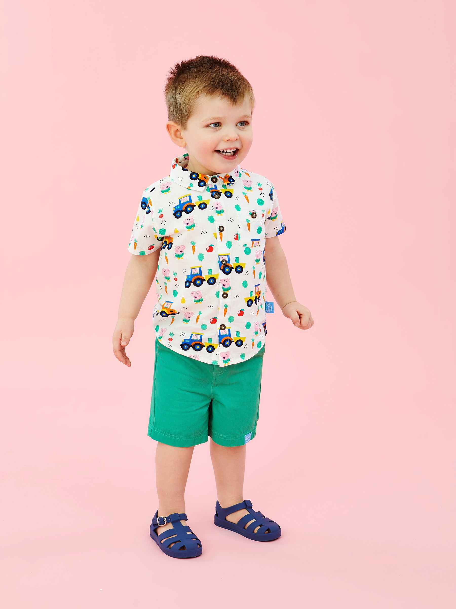 Green 2-Piece Peppa Pig Shirt & Shorts Set - Image 1 of 9