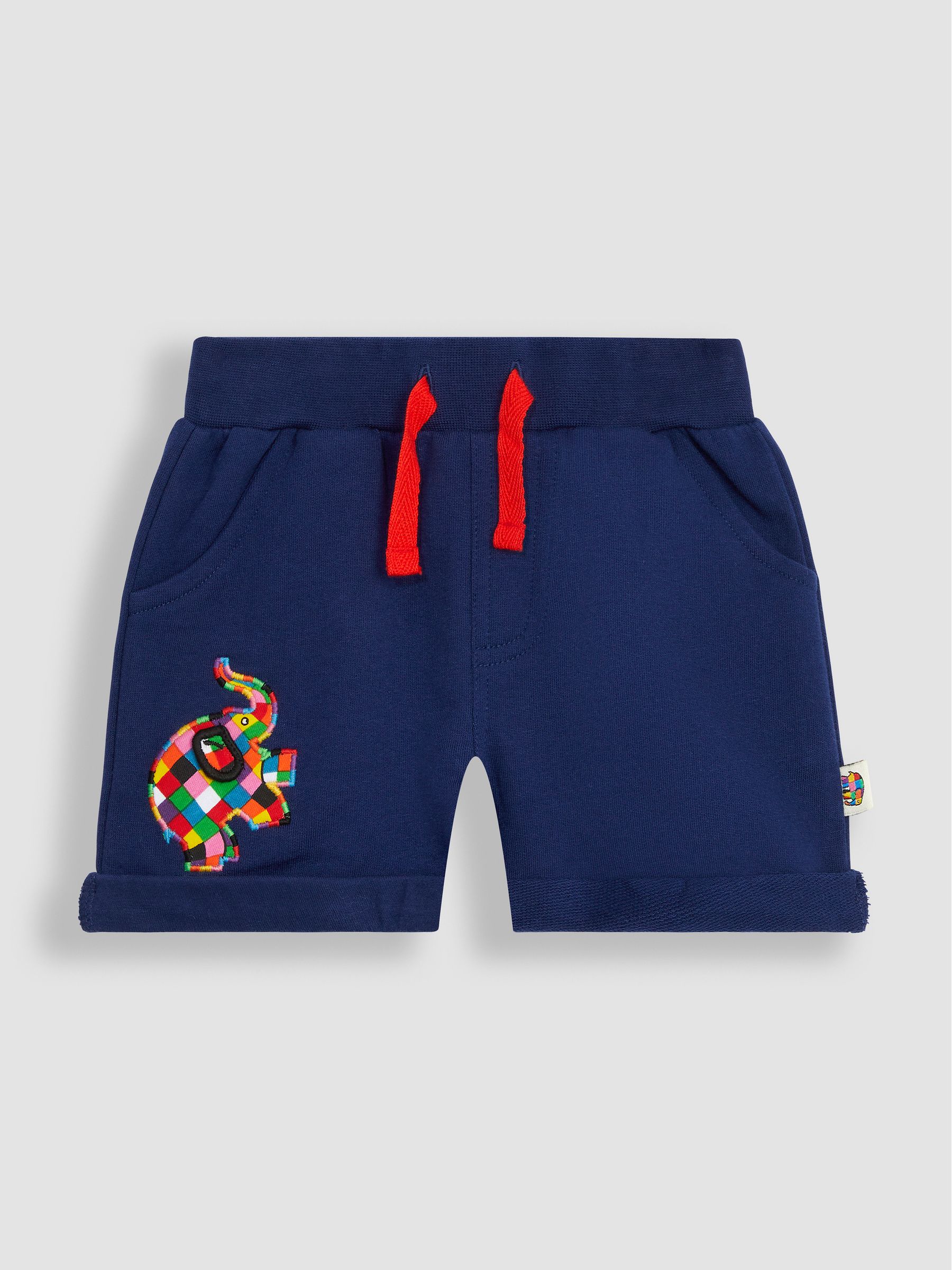 Navy Elmer Applique Pet In Pocket Shorts - Image 1 of 2