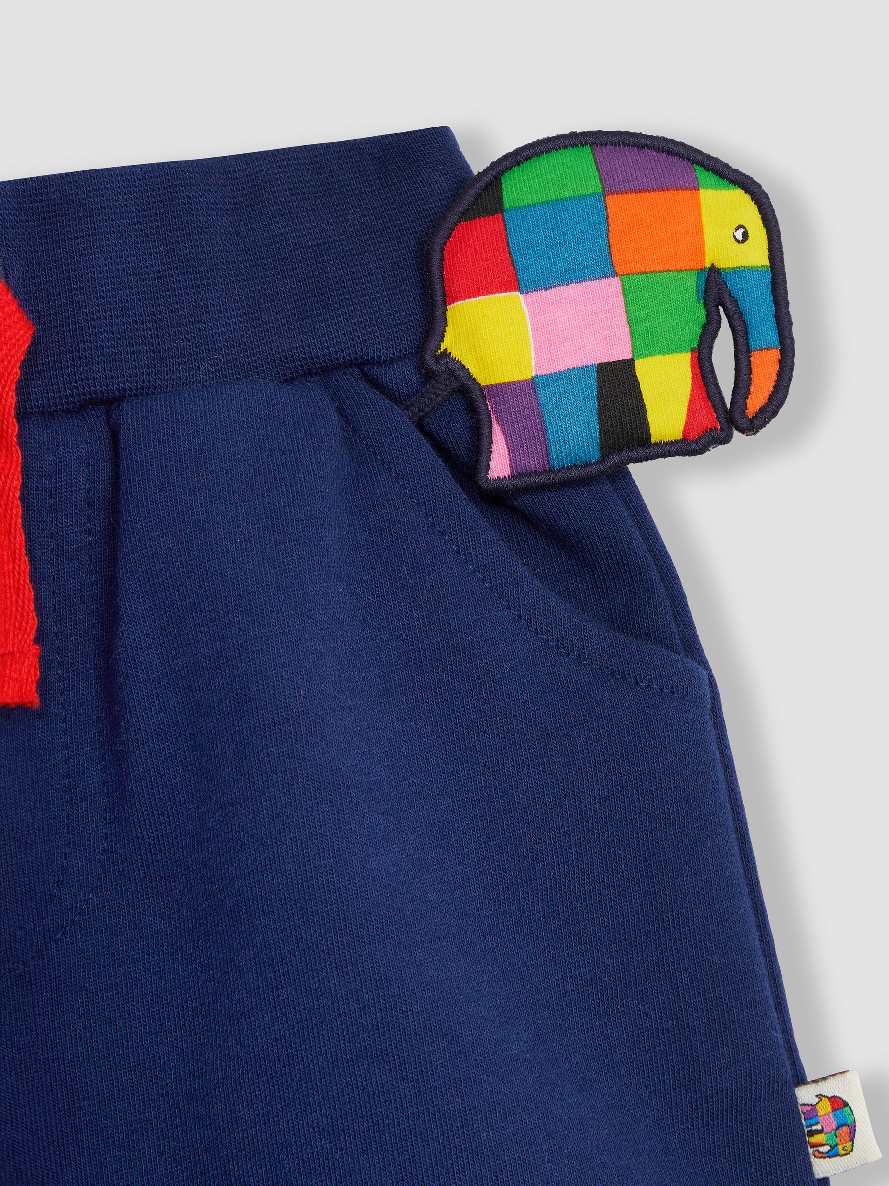 Navy Elmer Applique Pet In Pocket Shorts - Image 2 of 2