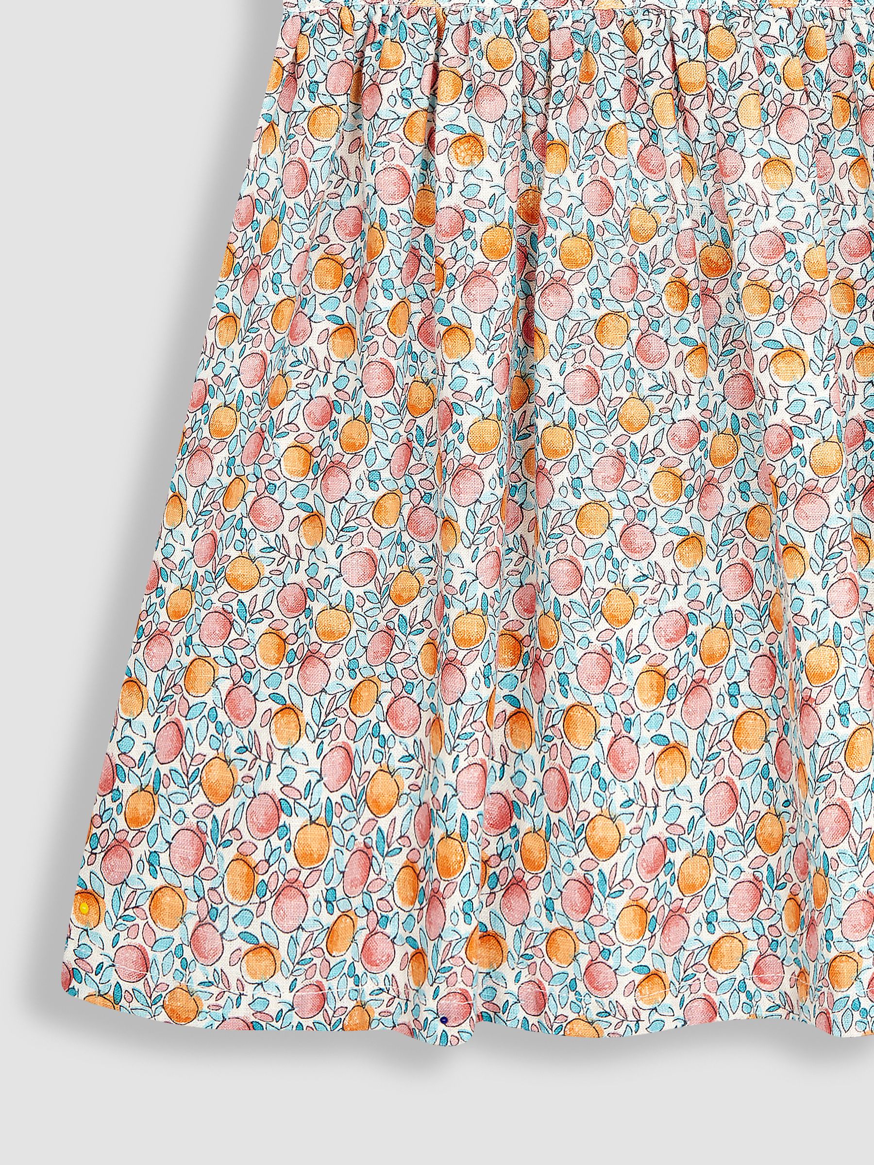 Pink Apple & Peach Button Front Collar Tea Dress - Image 6 of 6