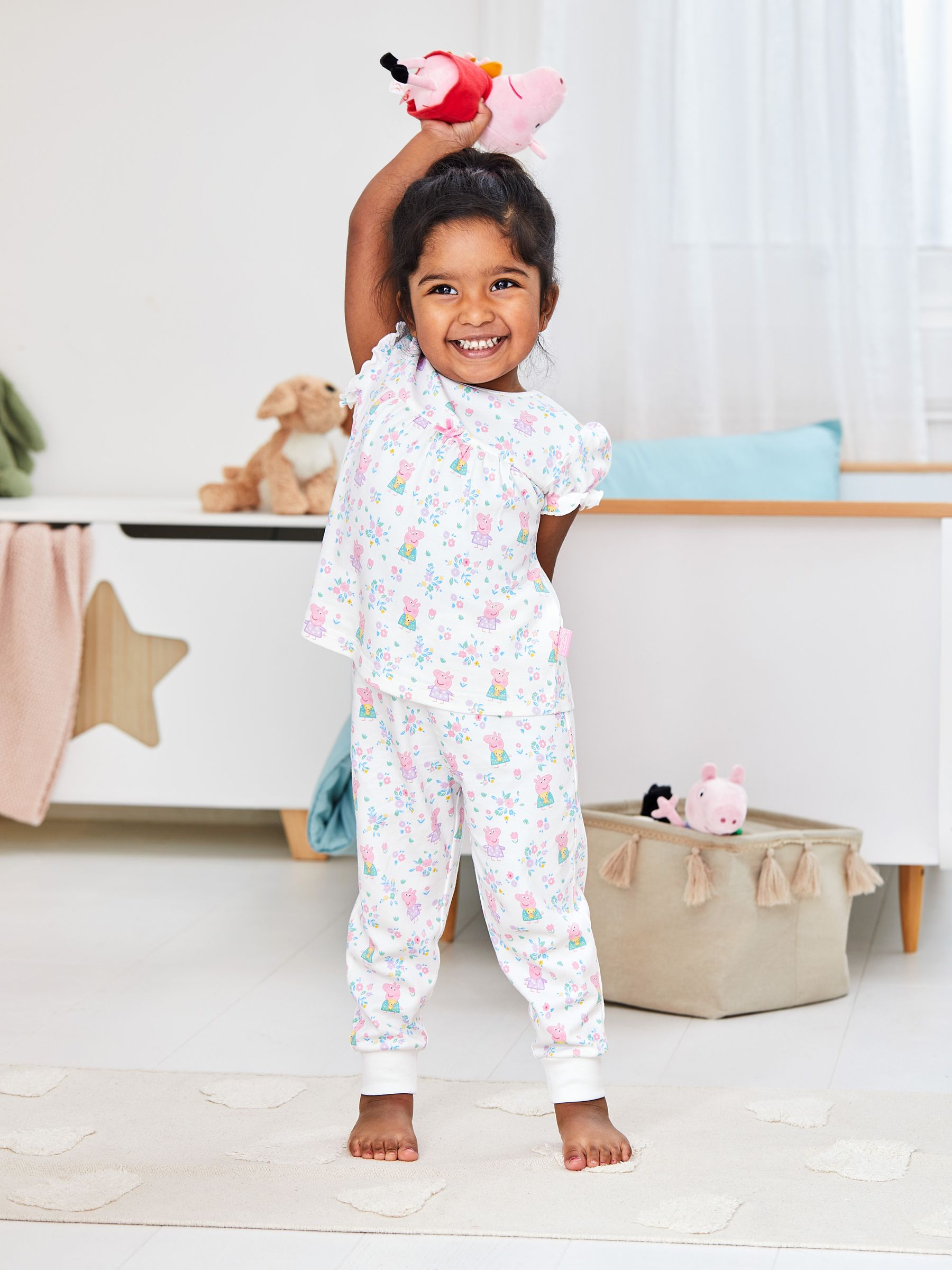 Cream Peppa Pig Jersey Pyjamas - Image 1 of 5