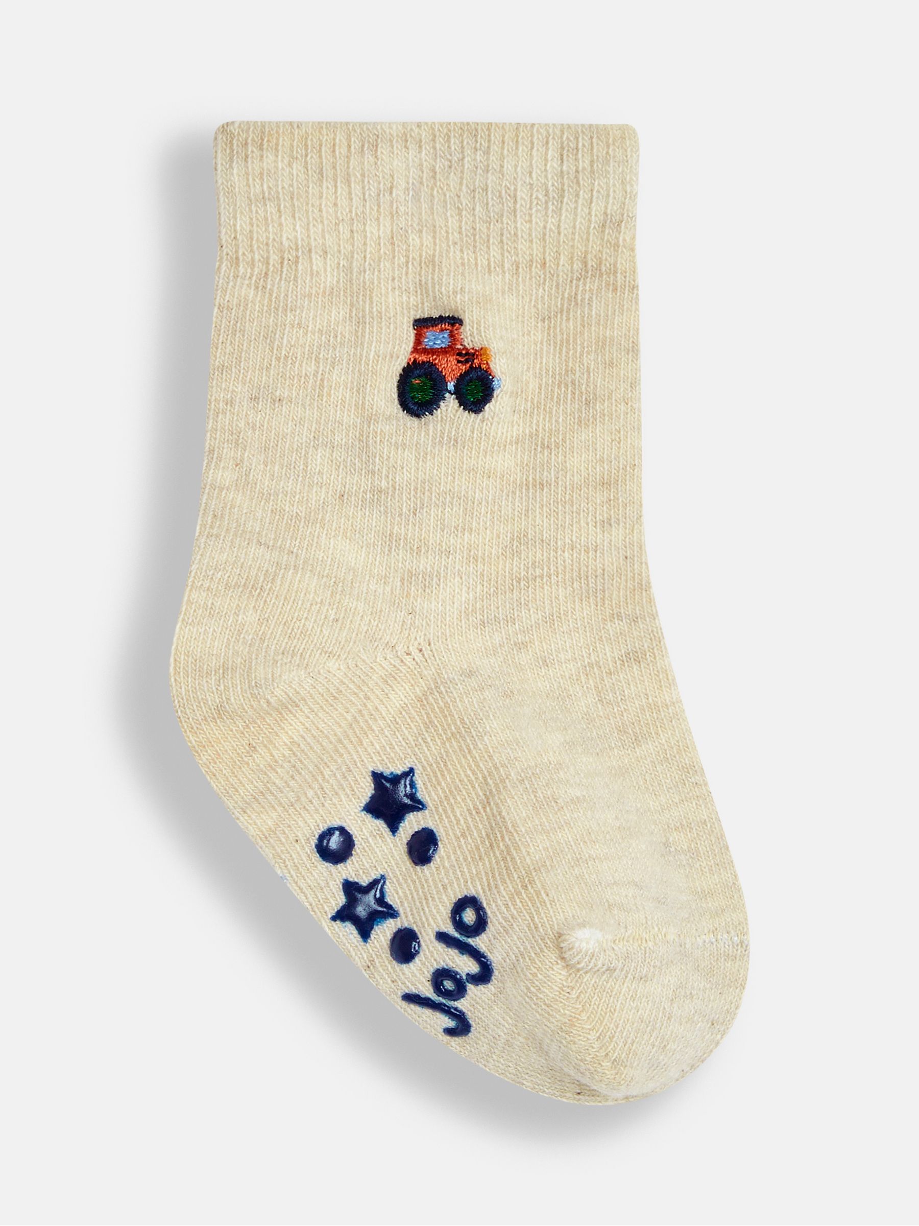 Green Tractor 3-Pack Embroidered Socks - Image 3 of 4