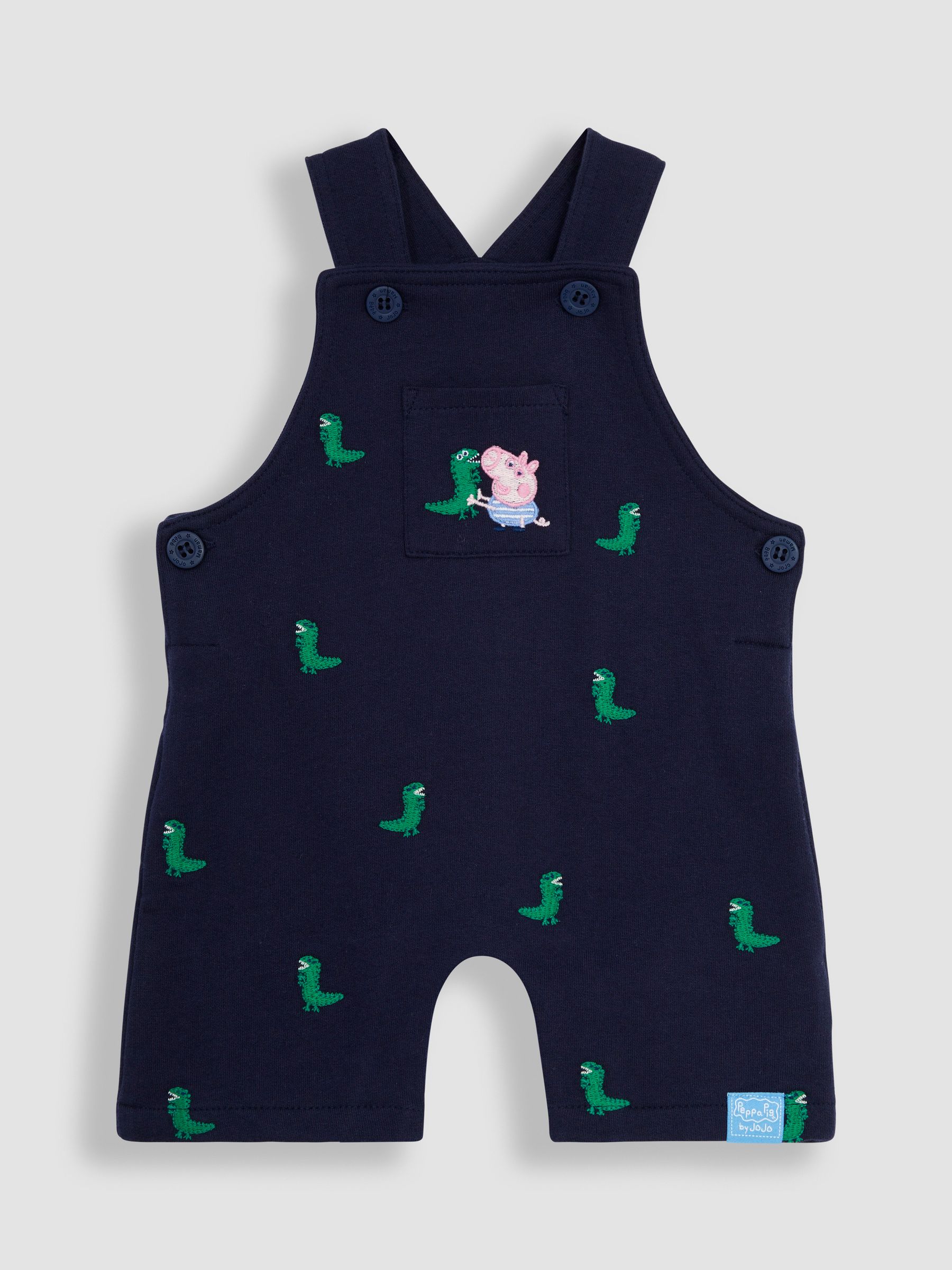 2-Piece Peppa Pig Dinosaur Dungarees & T-Shirt Set in Navy - Image 5 of 8