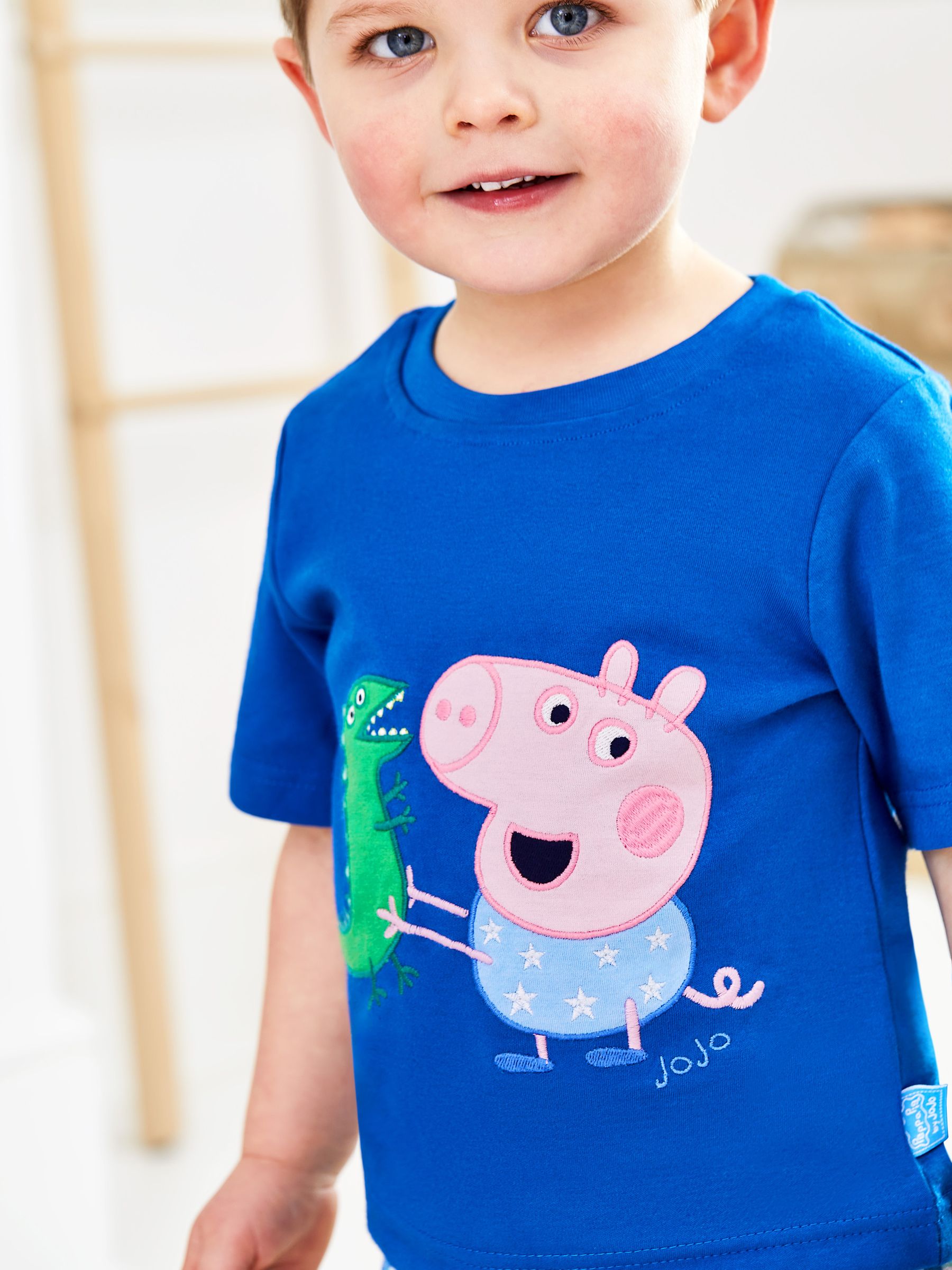 Ensemble Chemise + Pantalon Peppa Pig George Pig Pour Garçon - Avec Bretelles Et Nœud Papillon, Taille élastique - 1
