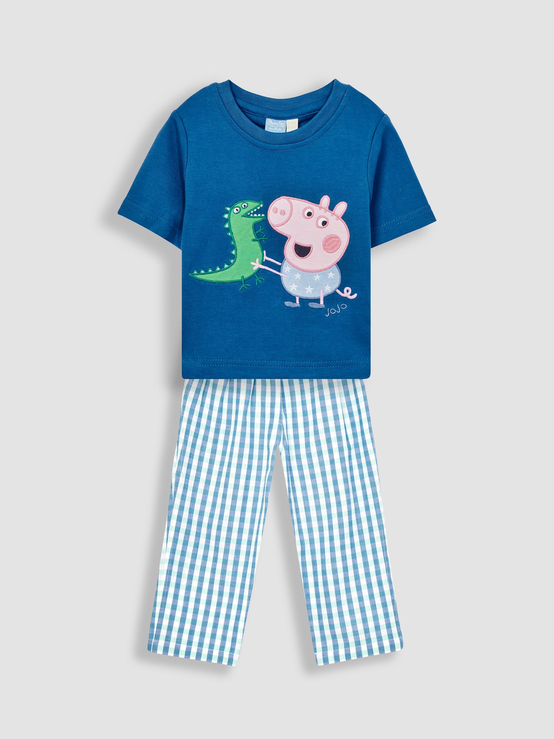 Pantalon De Pyjama Papa Pig Pour Homme - Lounge Pants Bleu Marine Motif Micro - Licence Officielle Peppa Pig