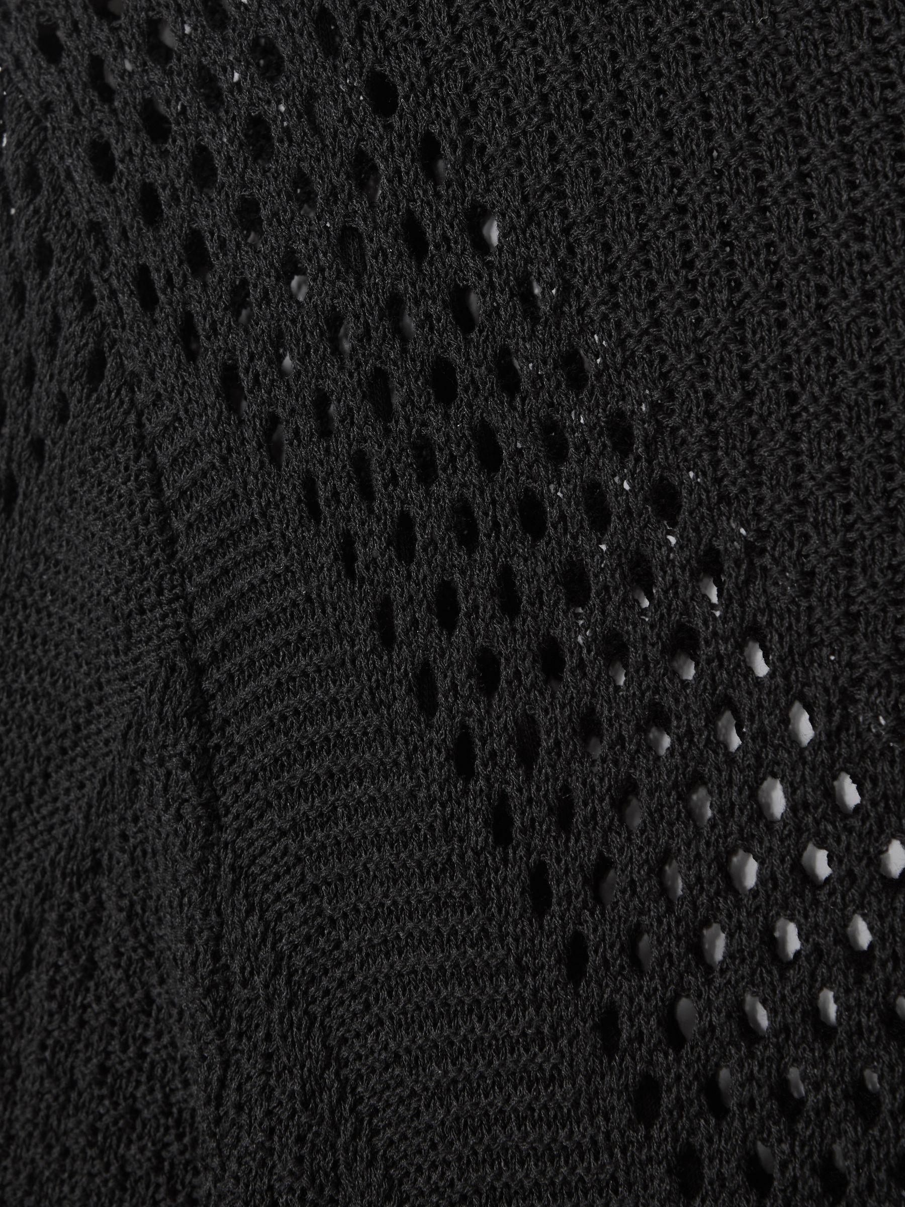 Florere Crochet Midi Dress in Black - image 3