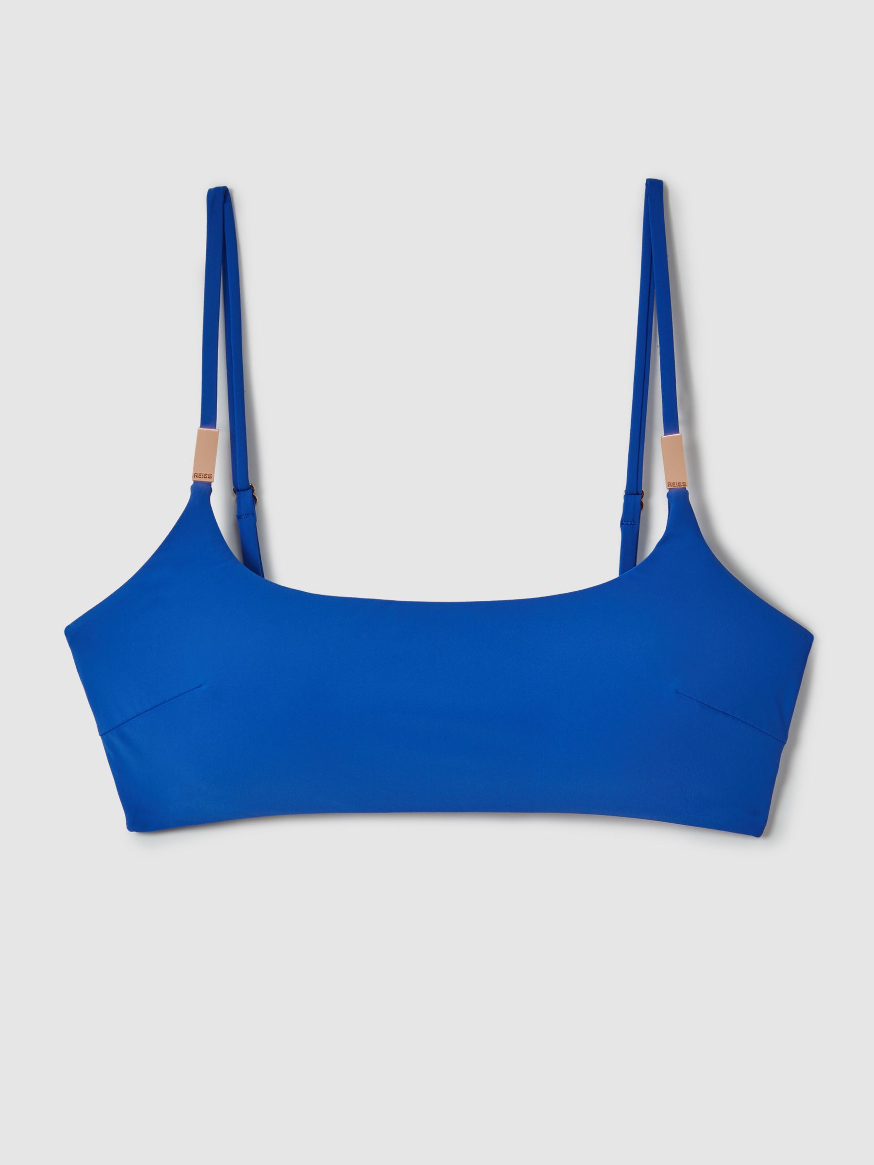 Bandeau Bikini Top in Cobalt Blue - Image 2 of 6