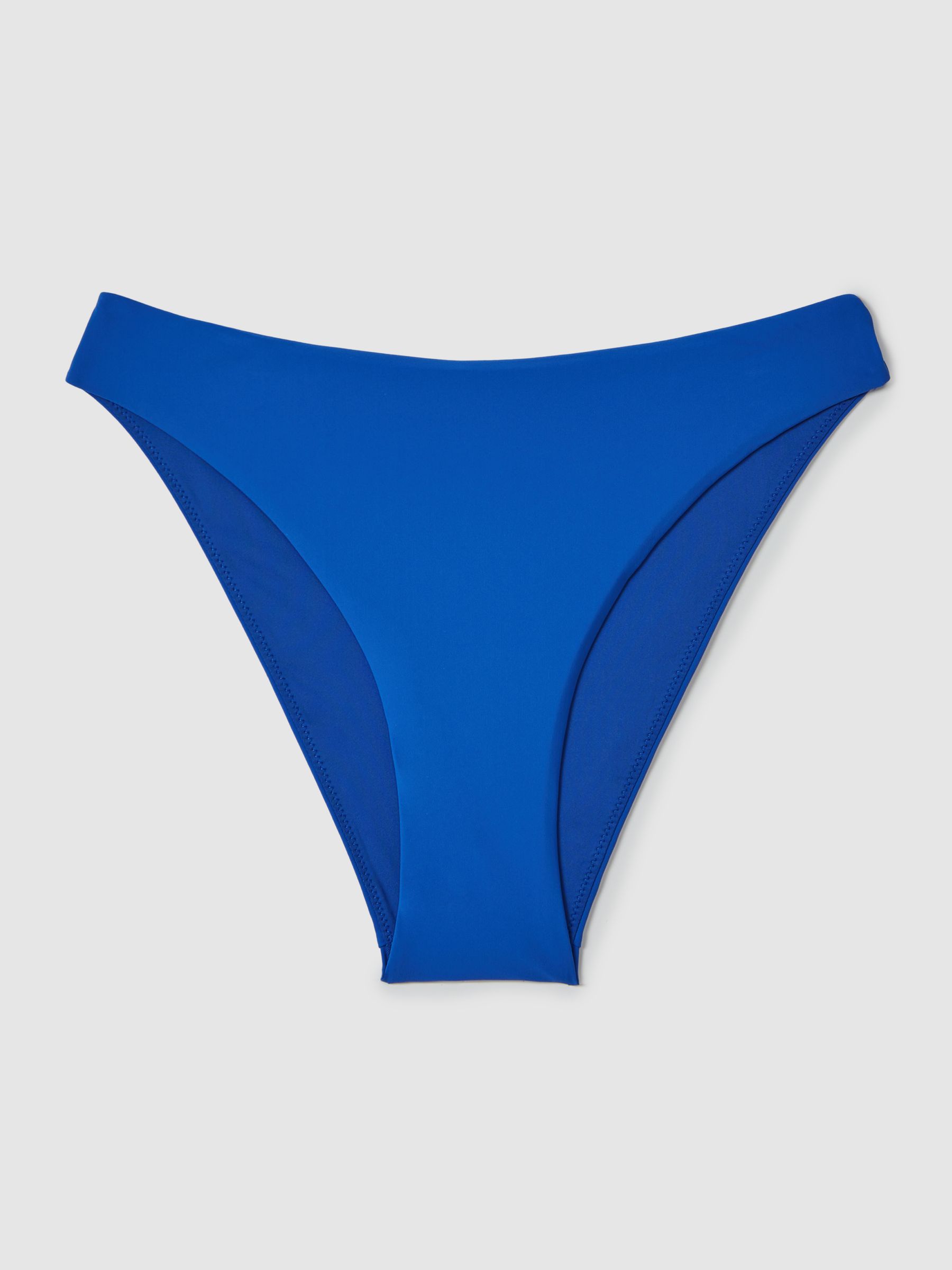 High Rise Bikini Bottoms in Cobalt Blue - Image 2 of 6