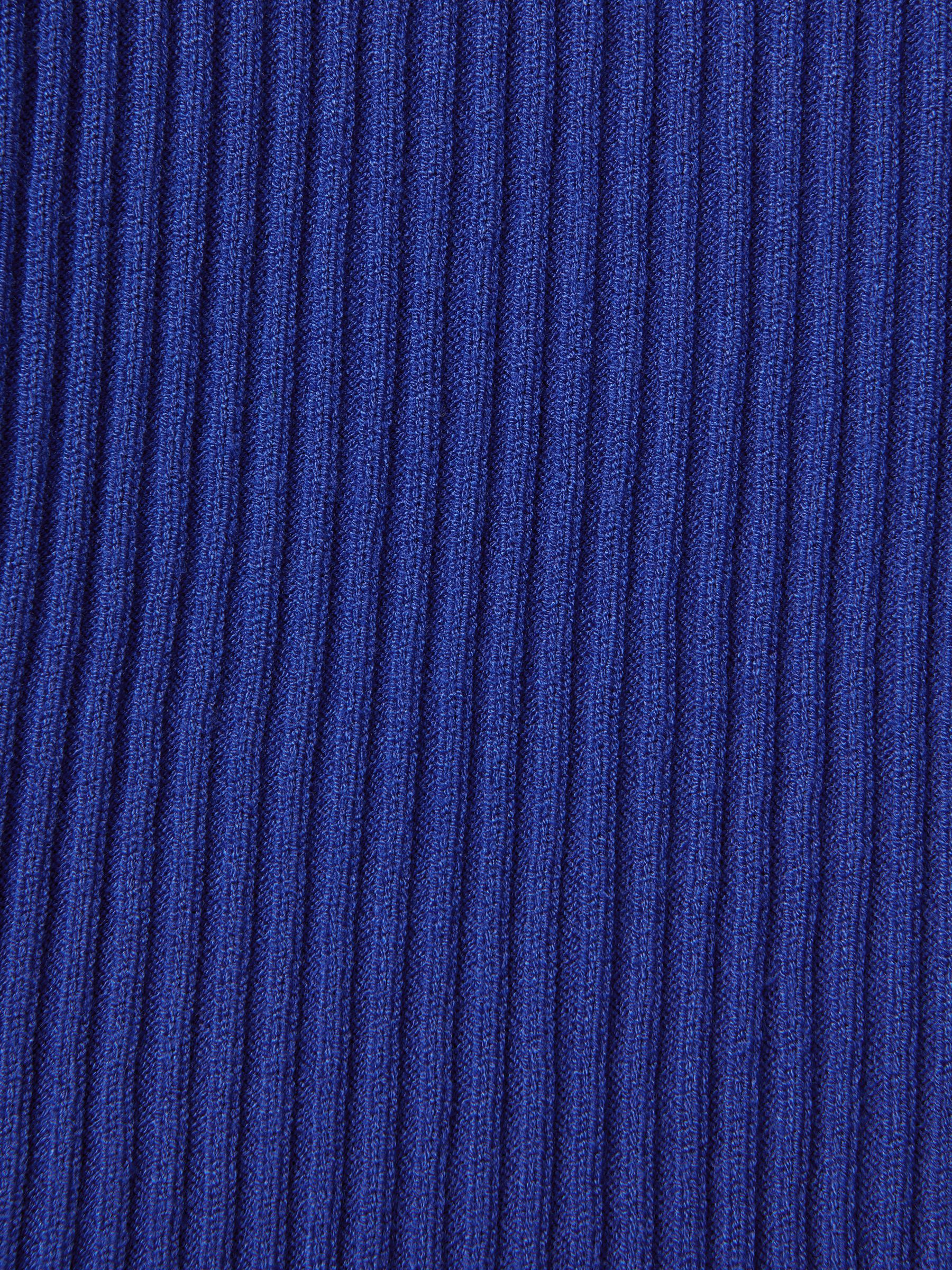 Florere Ribbed Fluted Cuff Jumper in Bright Blue - Image 6 of 6