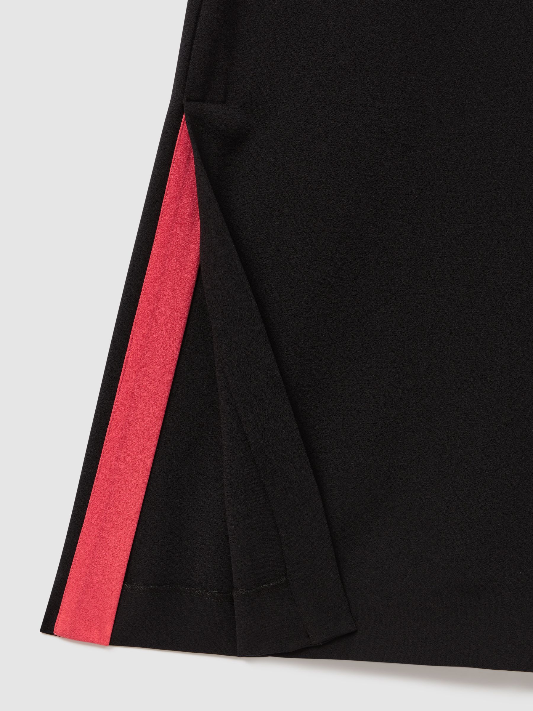 Florere Side Split Wide Leg Trousers in Black - Image 6 of 6