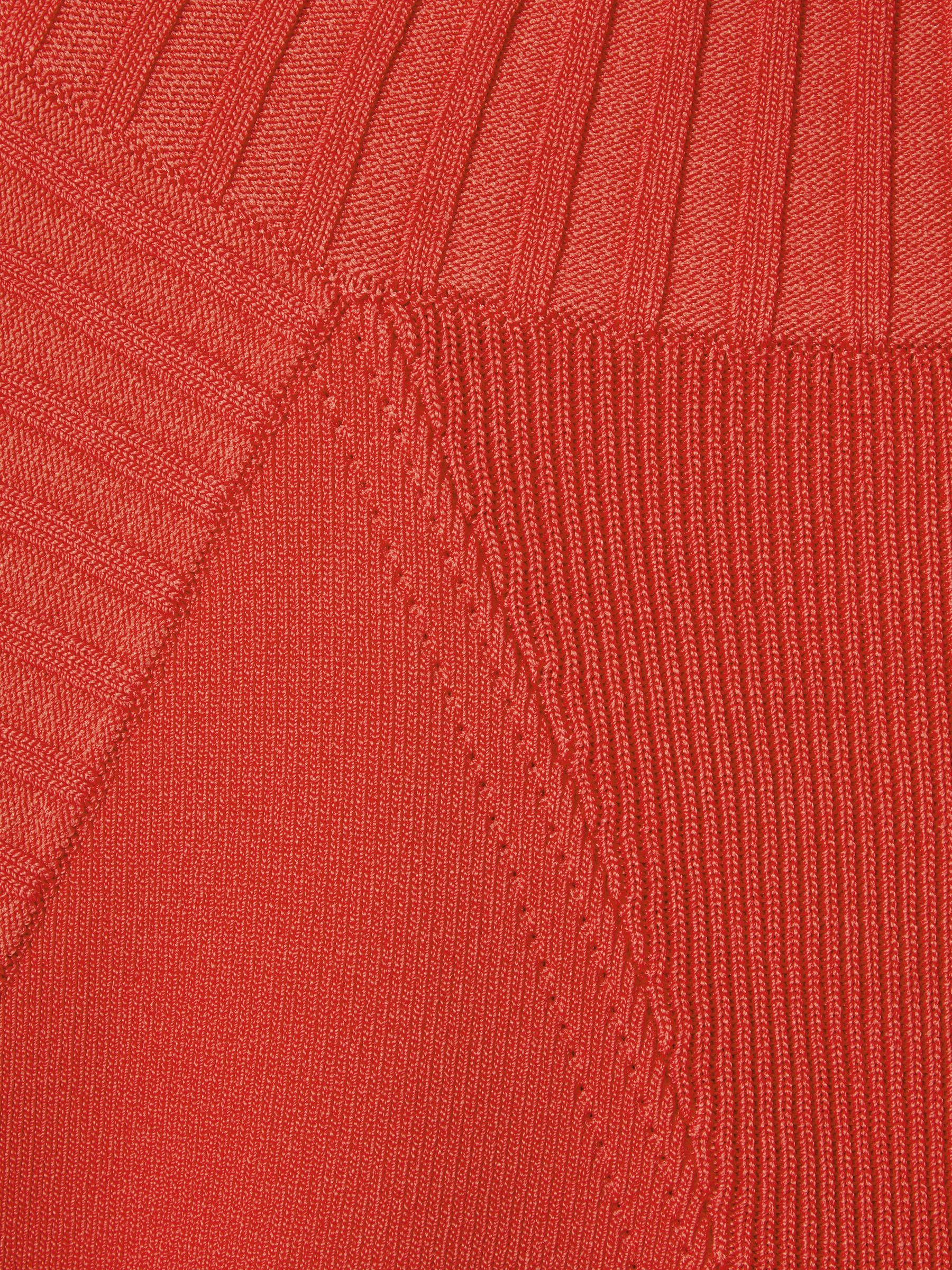 Florere Knitted Halter Neck Vest in Deep Coral - Image 6 of 6
