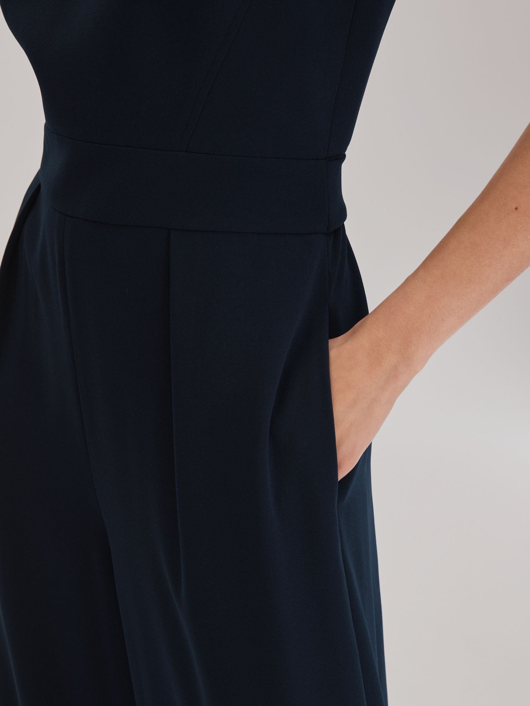 Florere Wide Leg Jumpsuit in Navy - Image 3 of 6