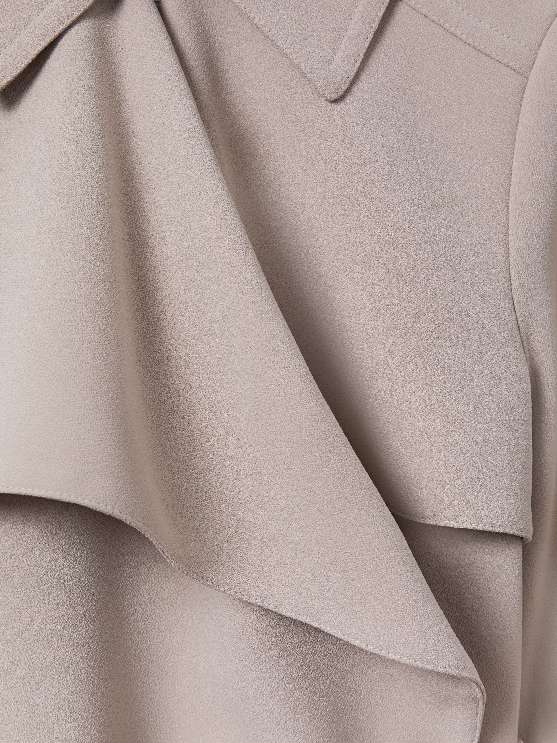 Double Breasted Belted Trench Coat in Mink Neutral - Image 7 of 7