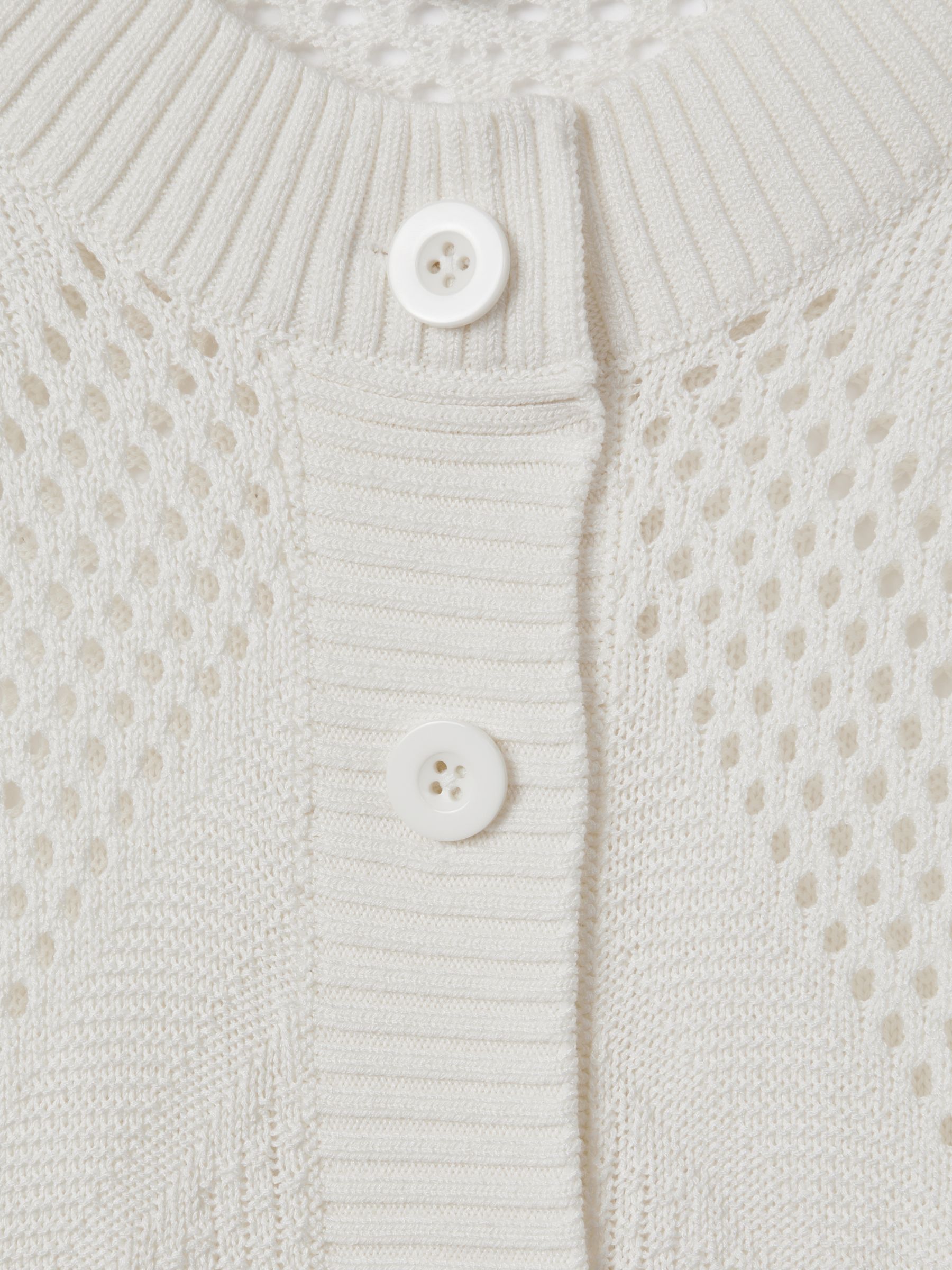 Florere Ivory Florere Ivory Crochet Button Through Cardigan - image 5