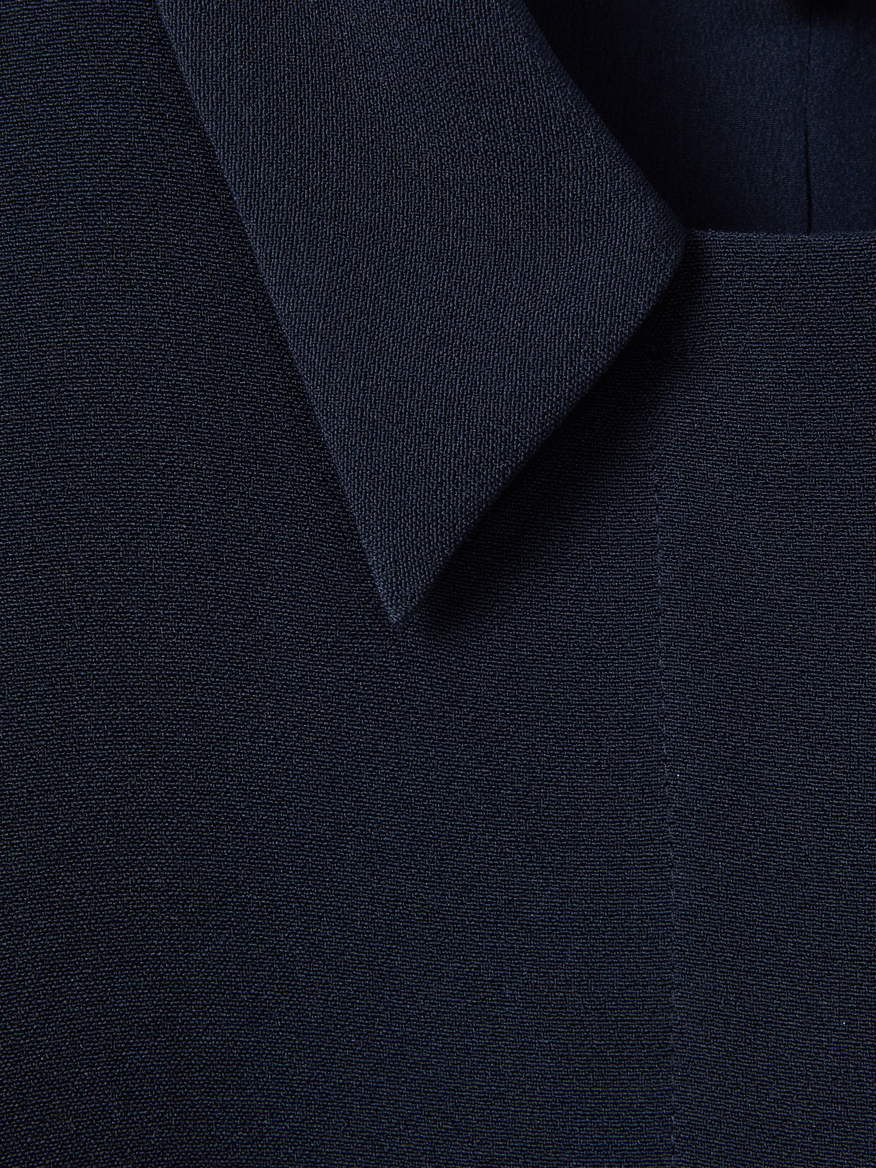 Florere Crepe Ruffle Jacket in Navy - Image 6 of 6