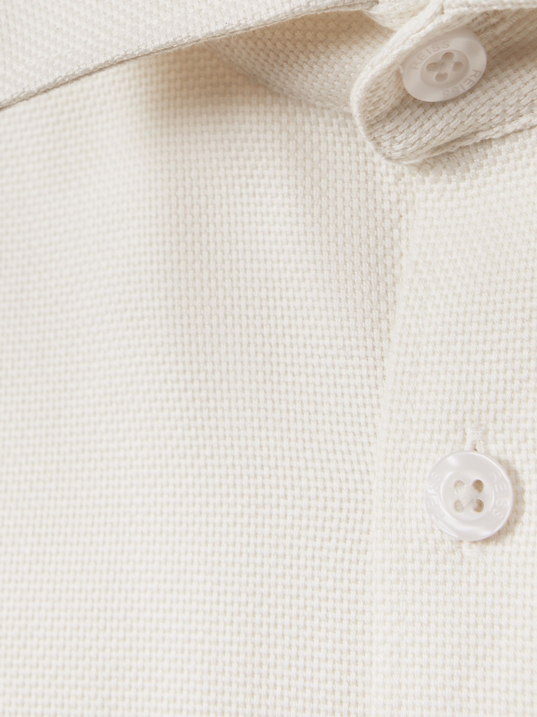 Cotton Canvas Overshirt in Ecru - Image 6 of 6