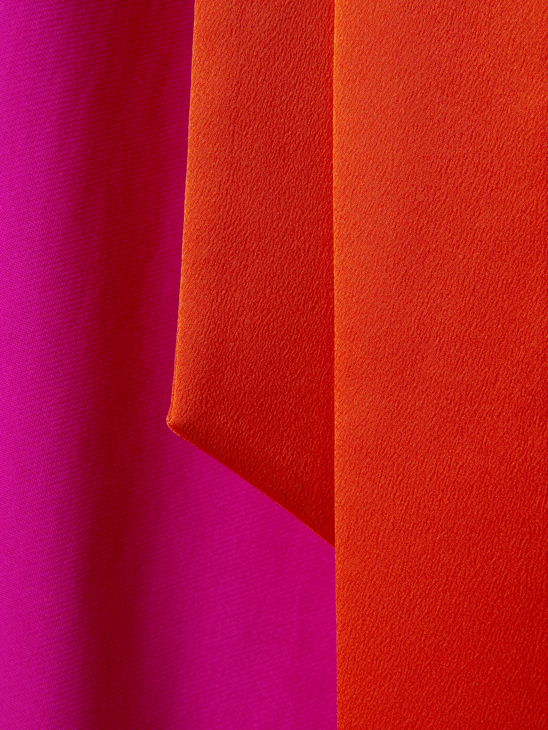 Florere Tie Back Midi Dress in Deep Pink - Image 6 of 7