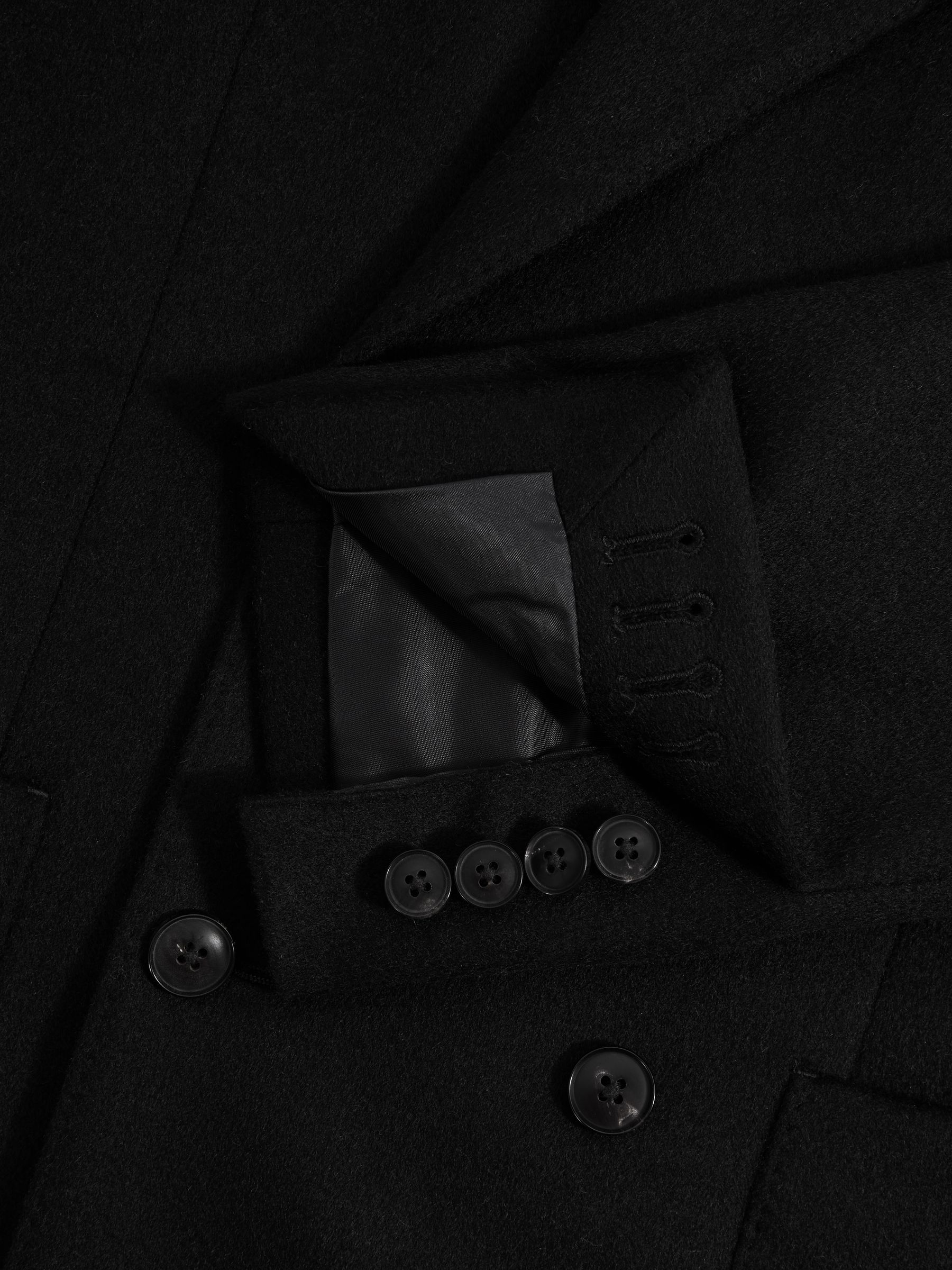 Atelier Cashmere Modern Fit Double Breasted Blazer in Navy - Image 6 of 7