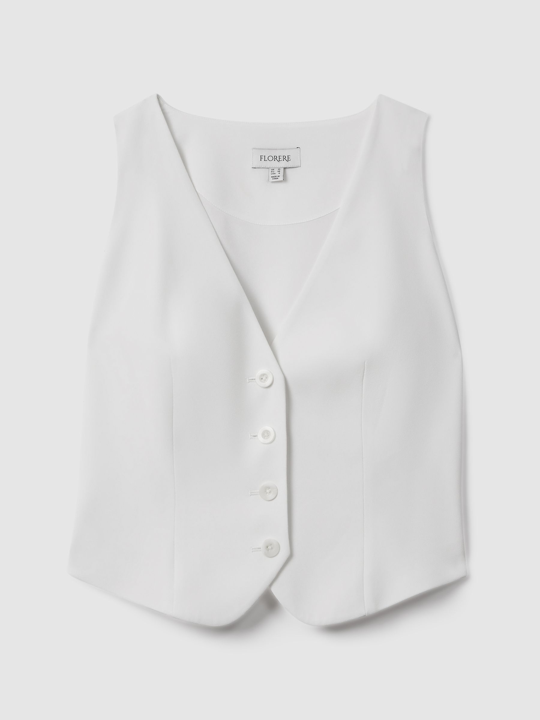 Florere Ivory Florere Ivory Single Breasted Waistcoat - Image 2 of 6
