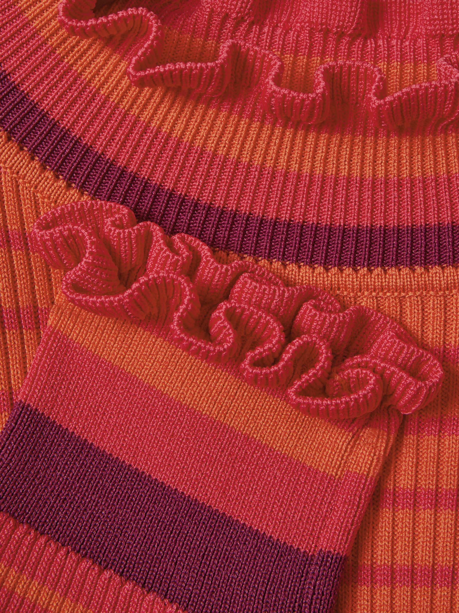 Florere Knitted Striped Midi Dress in Multi - Image 7 of 7