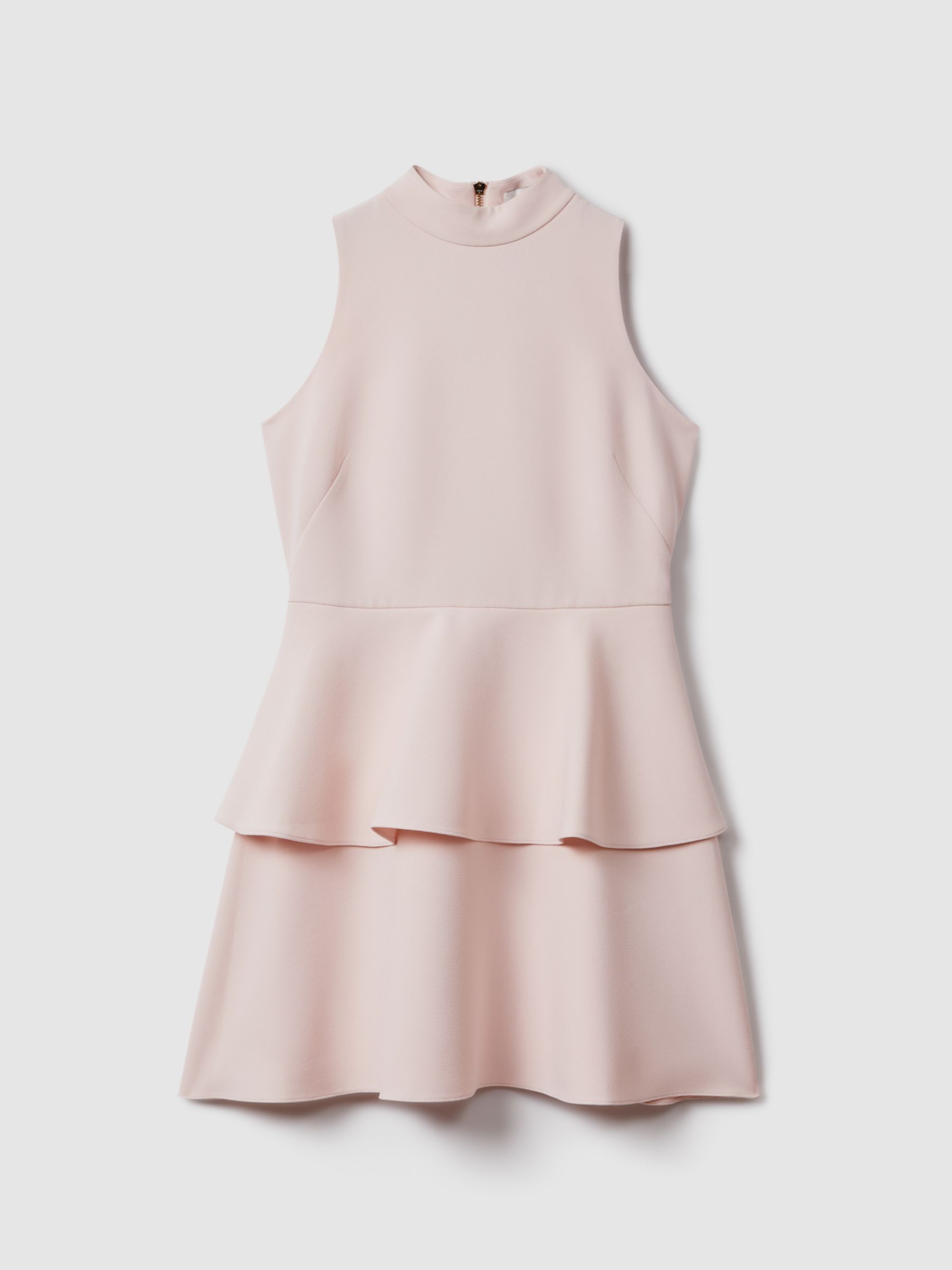 Florere Pale Pink Florere Pale Pink Tiered Mini Dress - Image 2 of 5