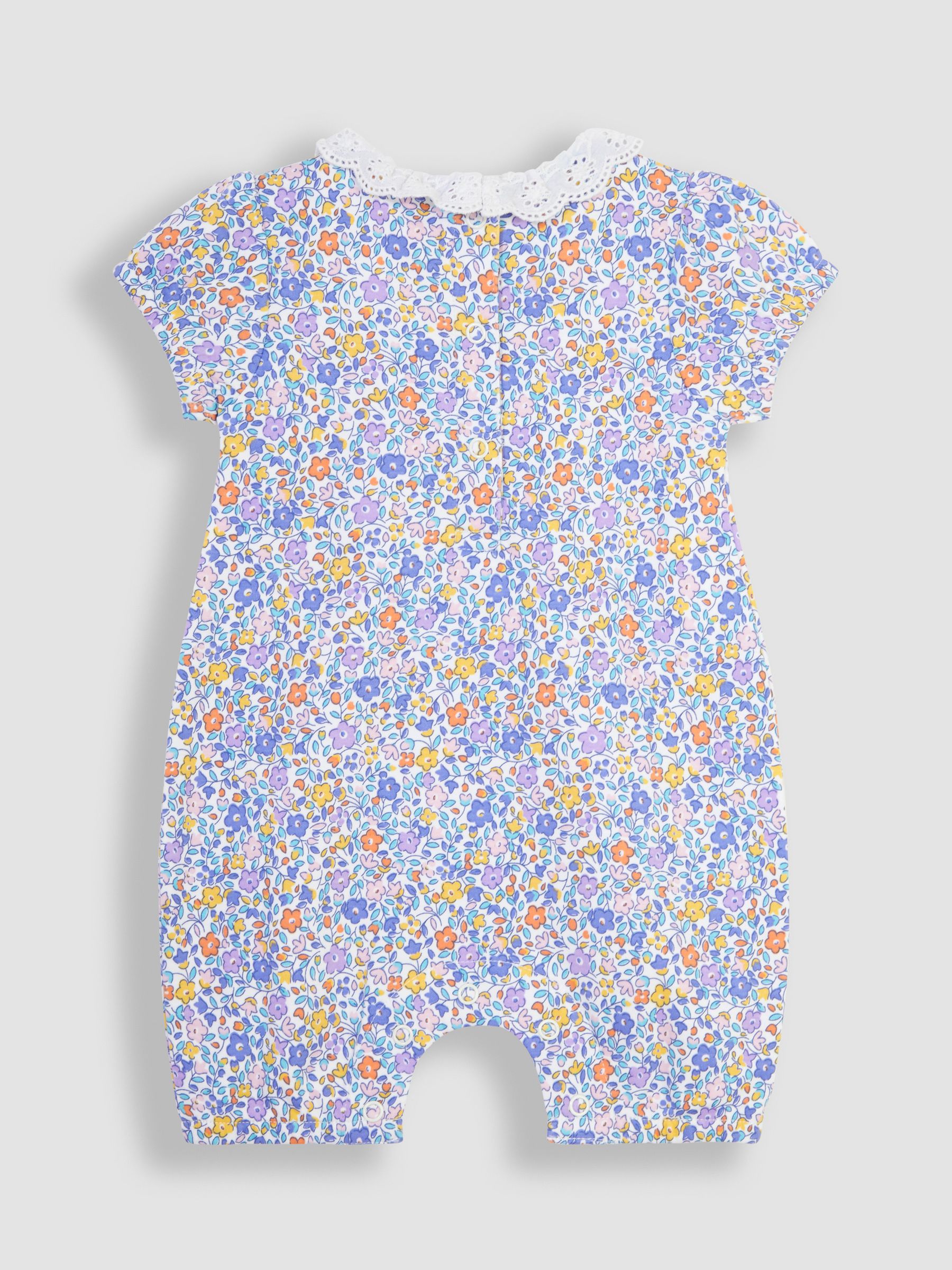 Lilac Purple Duck 2-Pack Appliqué & Floral Rompers - Image 4 of 8