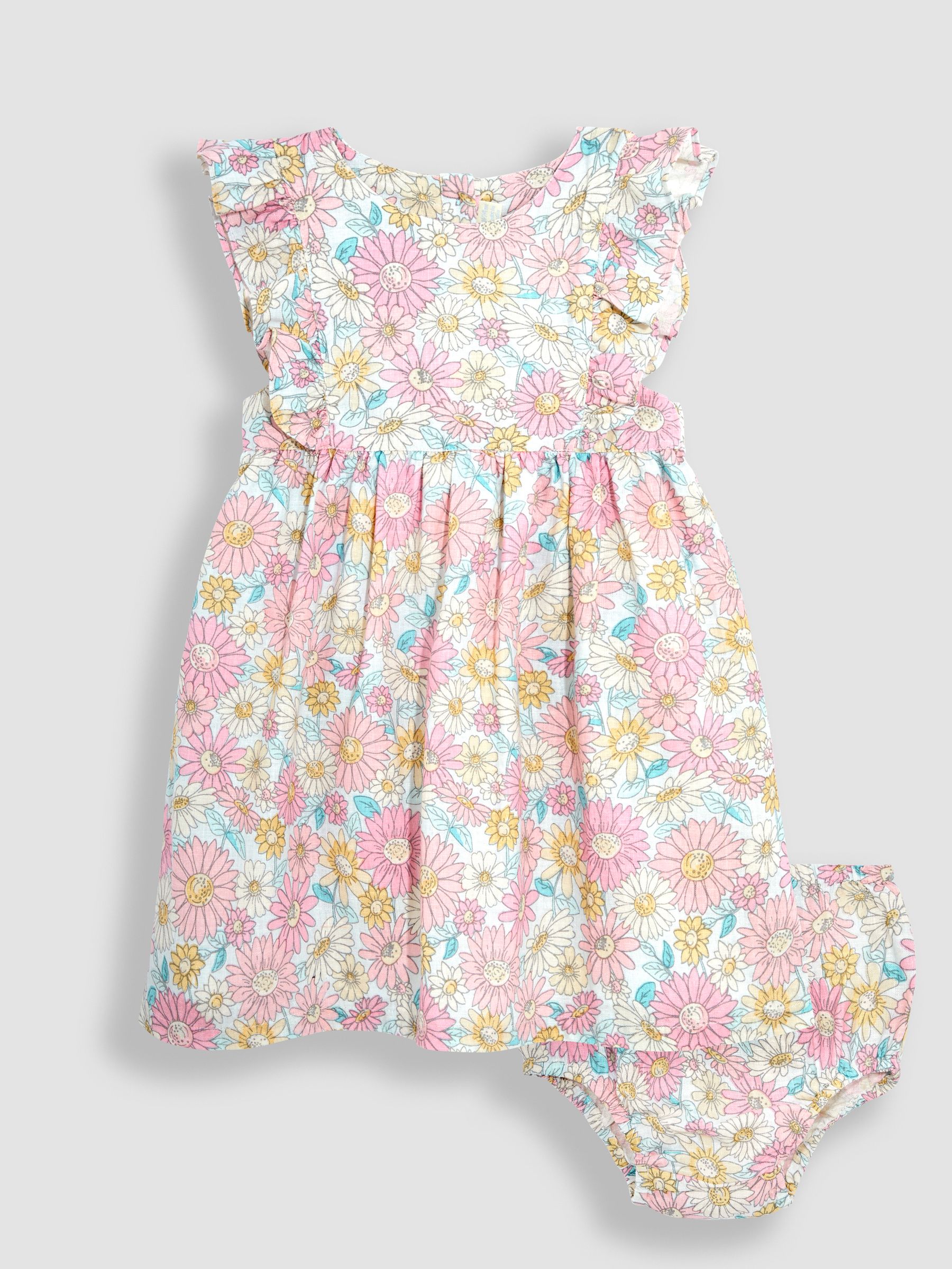 Pink Sunflower Pretty Summer Dress - Image 1 of 4