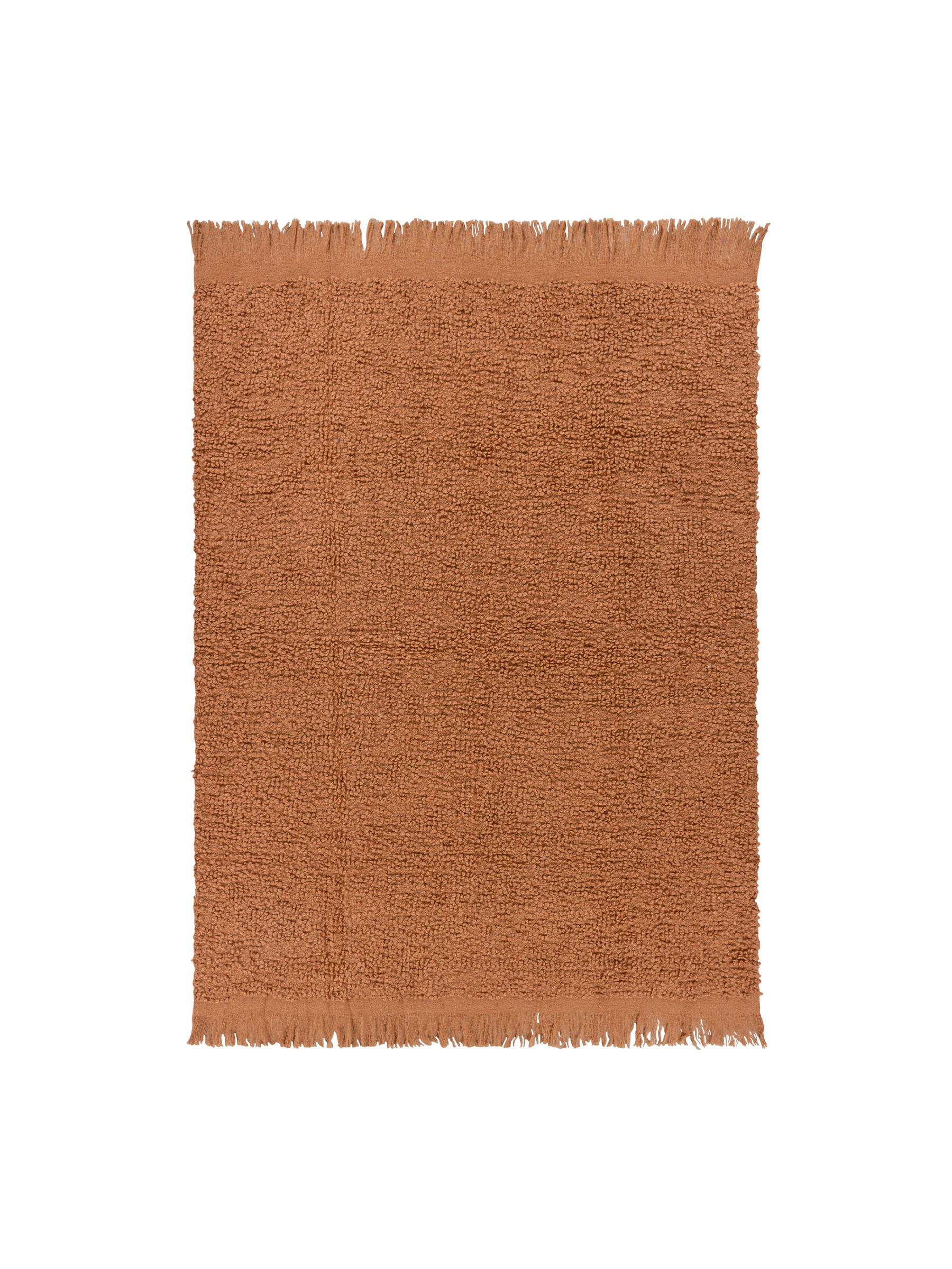 Yard Ginger Brown Ulsmere Boucle Fringed Throw - Image 2 of 5