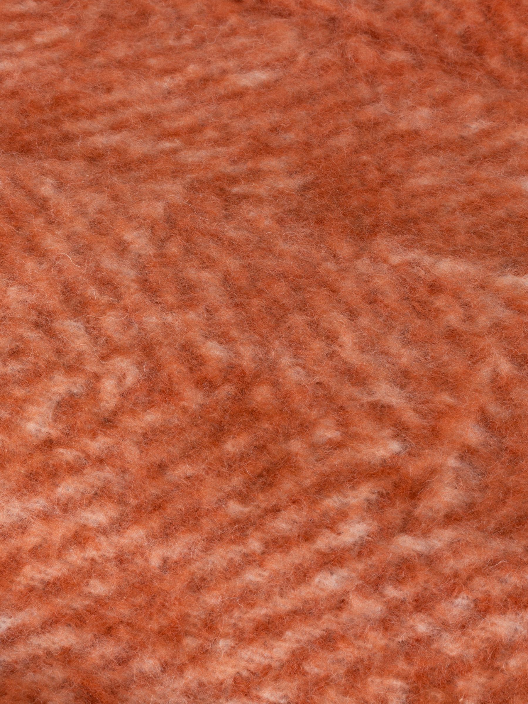 Yard Brick Red Rawton Ombre Herringbone Throw - Image 3 of 5