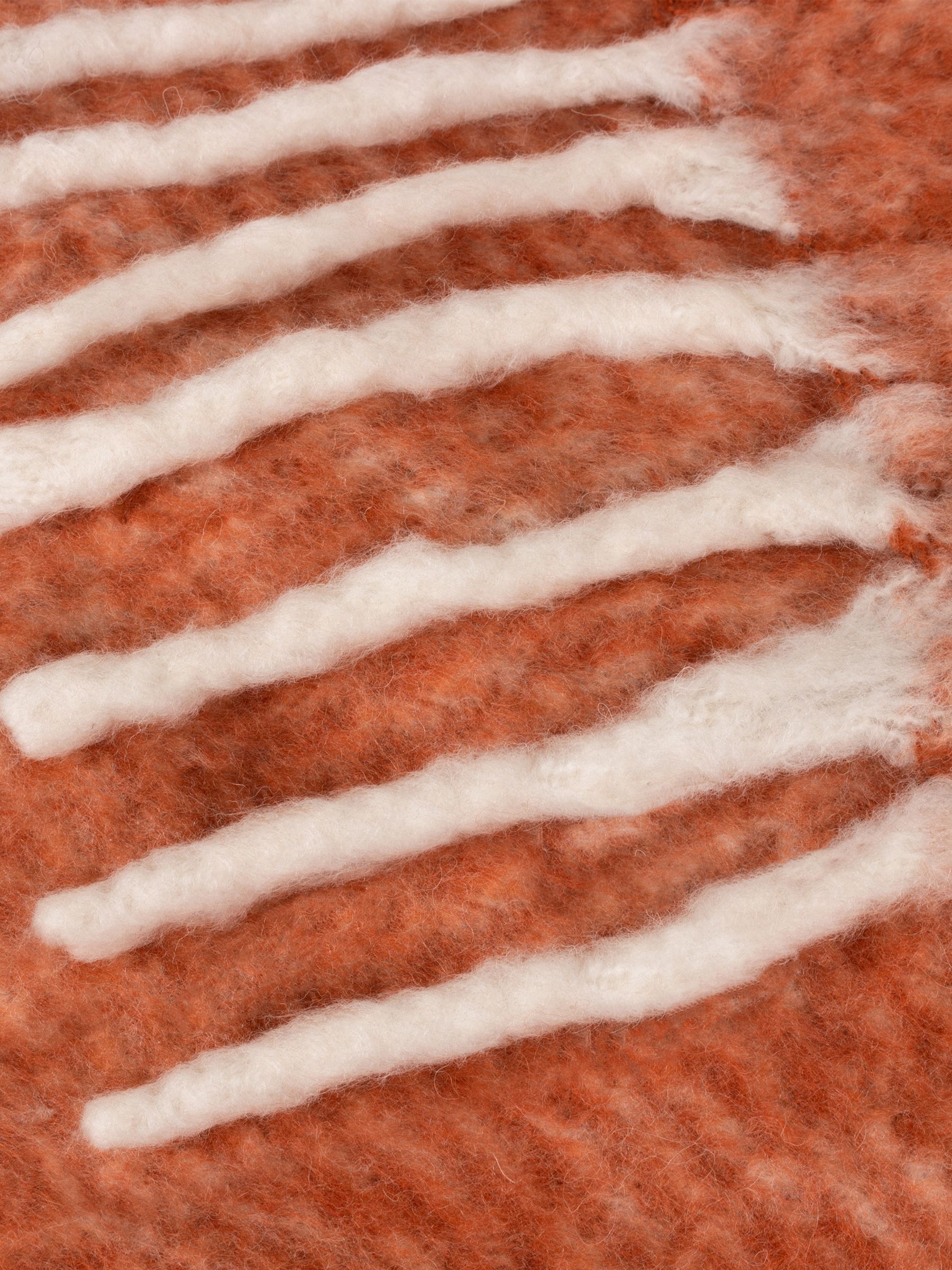 Yard Brick Red Rawton Ombre Herringbone Throw - Image 4 of 5