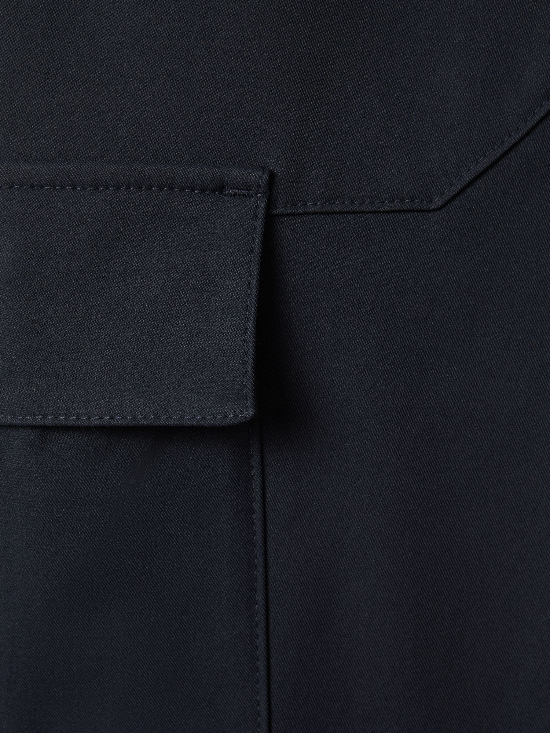 Technical Drawstring Cargo Trousers in Navy - Image 7 of 7