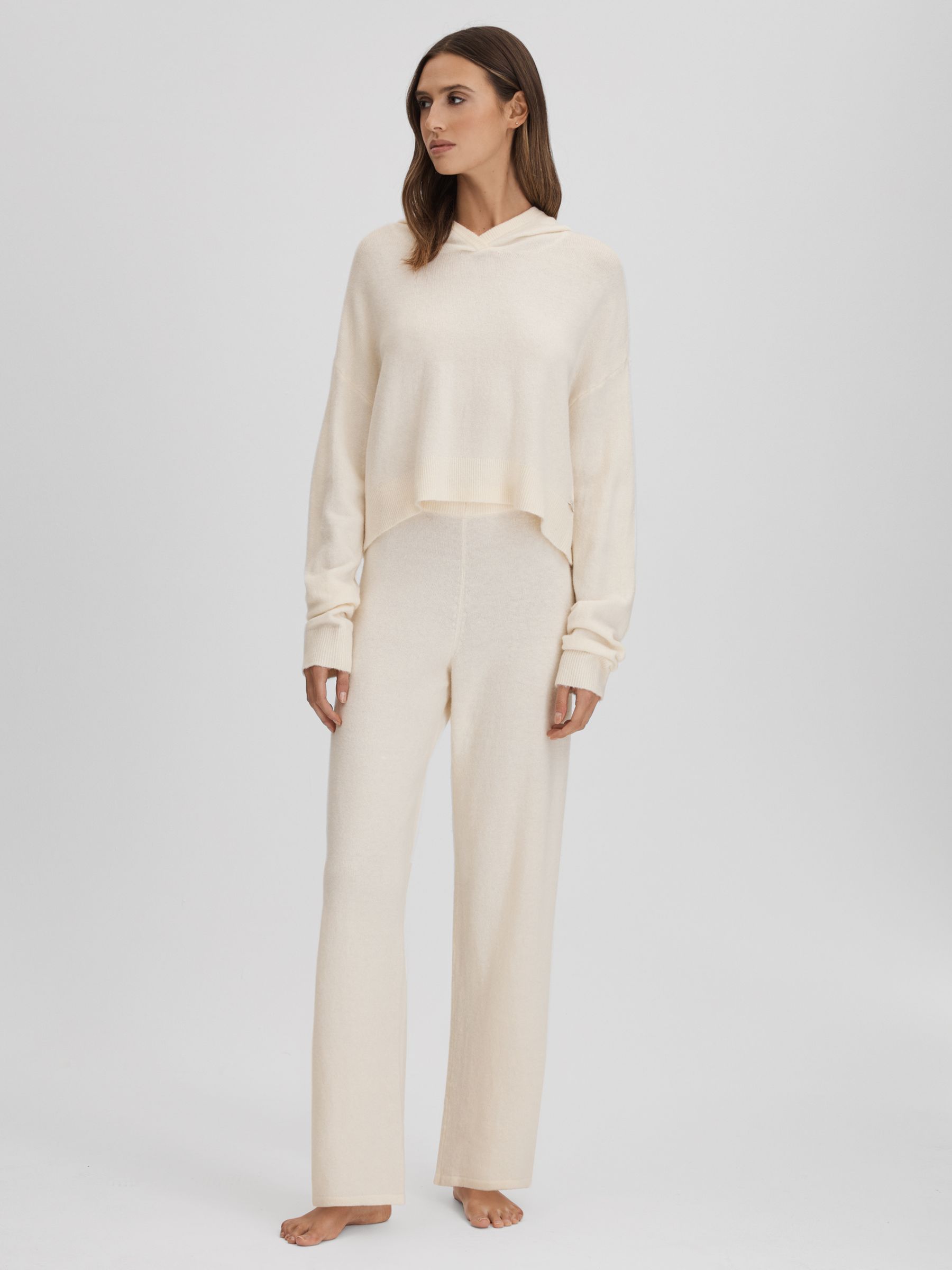 Calvin Klein Underwear Knitted Hoodie in Ivory - Image 3 of 7