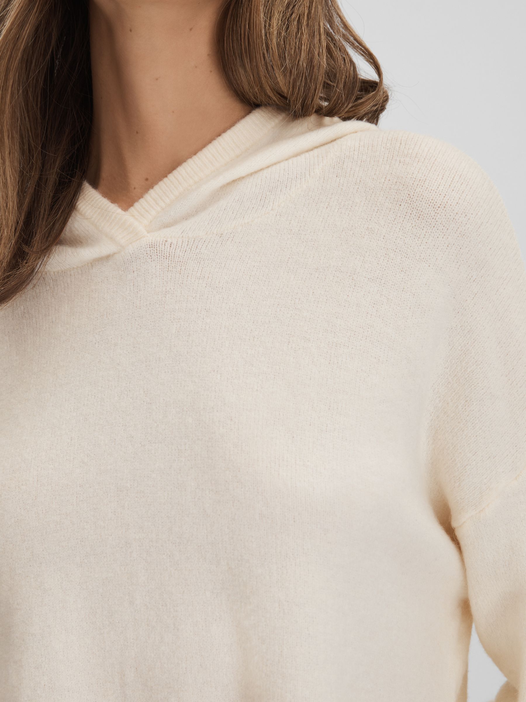 Calvin Klein Underwear Knitted Hoodie in Ivory - Image 4 of 7