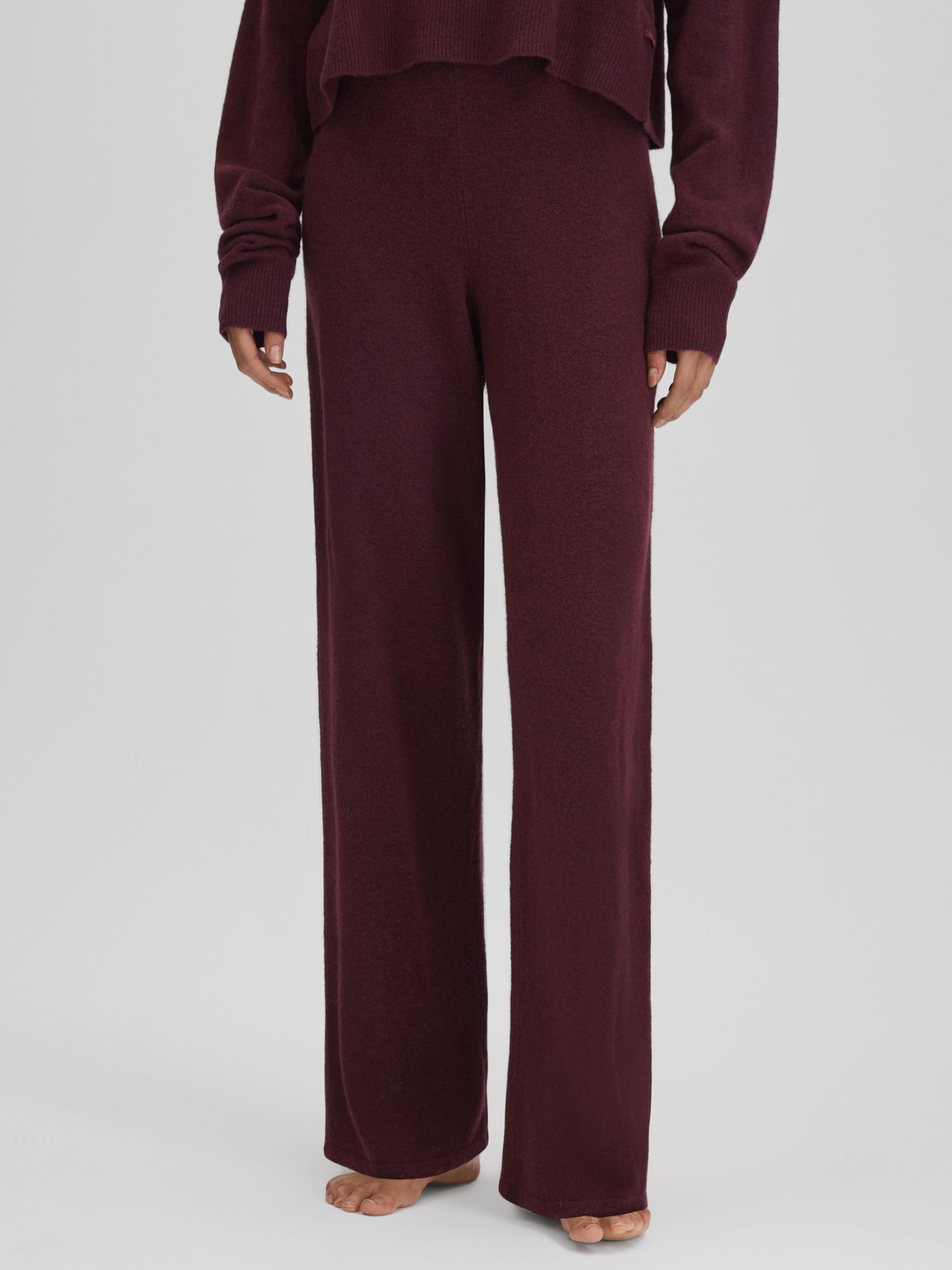 Calvin Klein Underwear Knitted Joggers in Tawny Port - Image 1 of 6