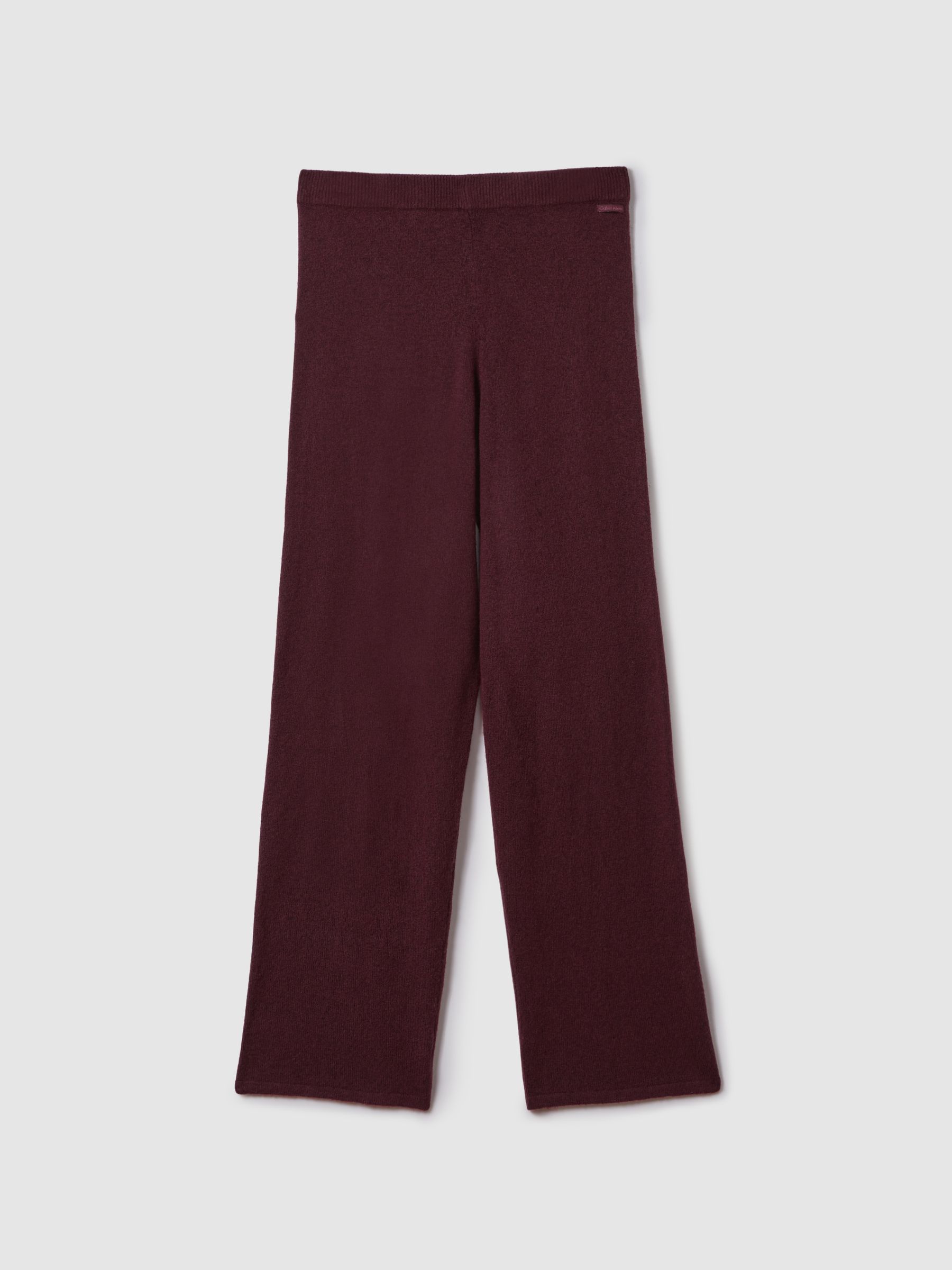Calvin Klein Underwear Knitted Joggers in Tawny Port - Image 2 of 6