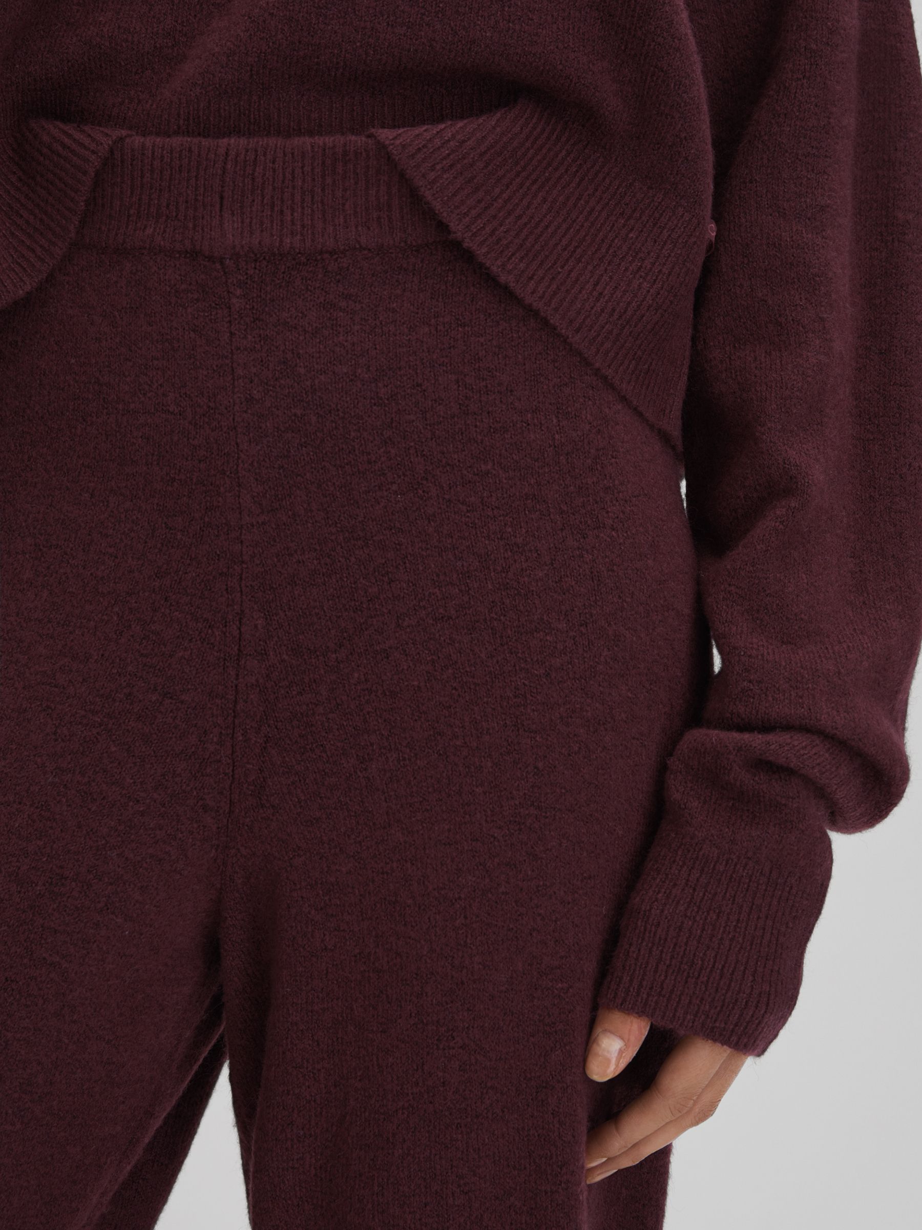 Calvin Klein Underwear Knitted Joggers in Tawny Port - Image 4 of 6