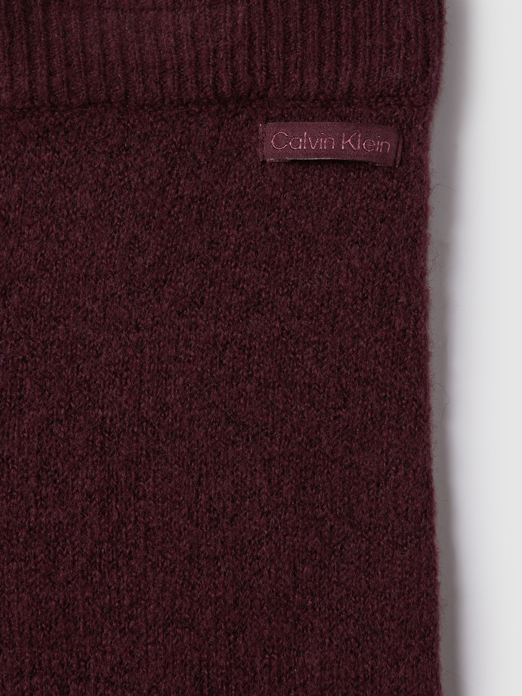 Calvin Klein Underwear Knitted Joggers in Tawny Port - Image 6 of 6