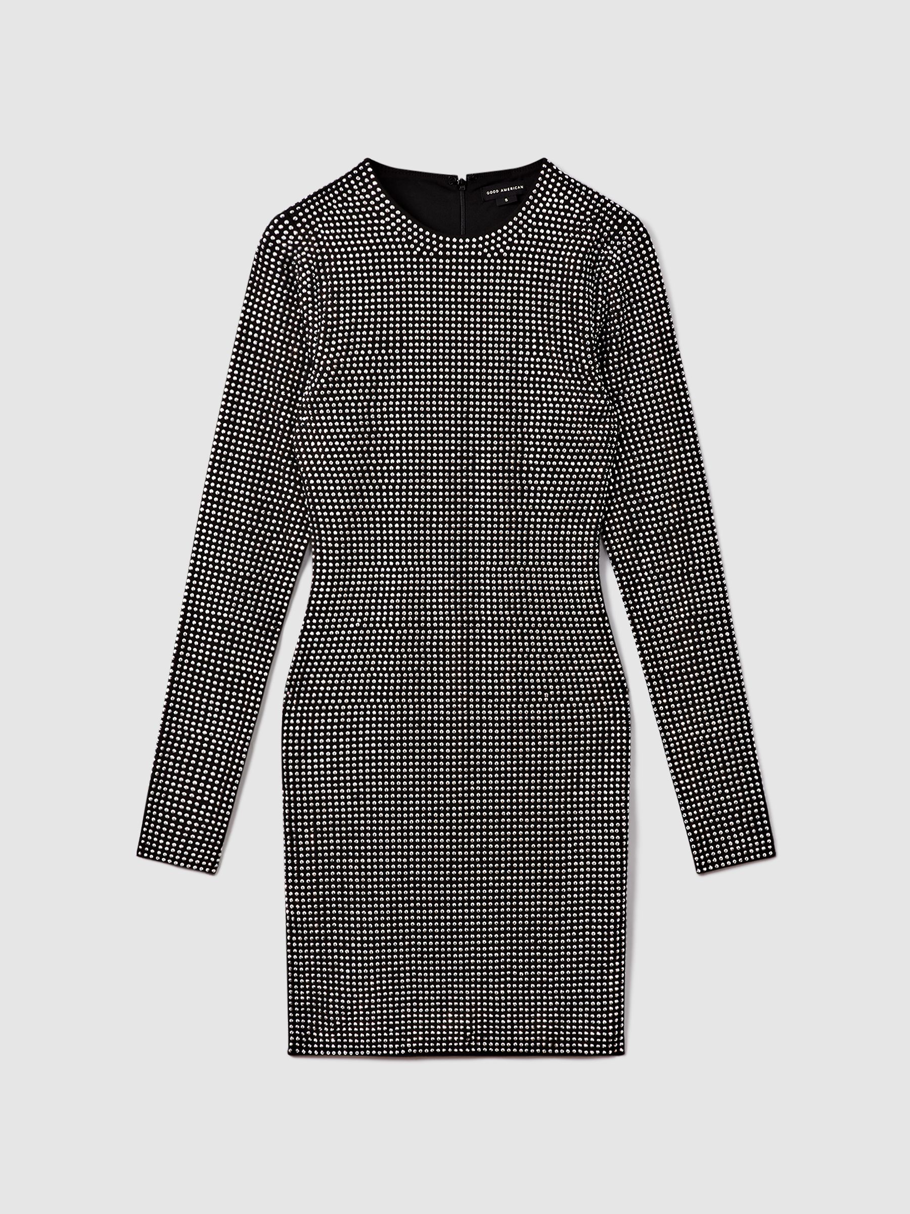 Good American Embellished Mini Dress in Black - Image 2 of 7