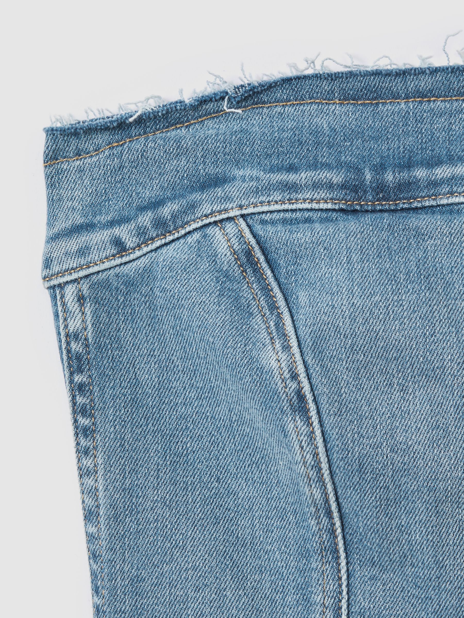 Good American Denim Mini Dress in Blue - Image 5 of 5