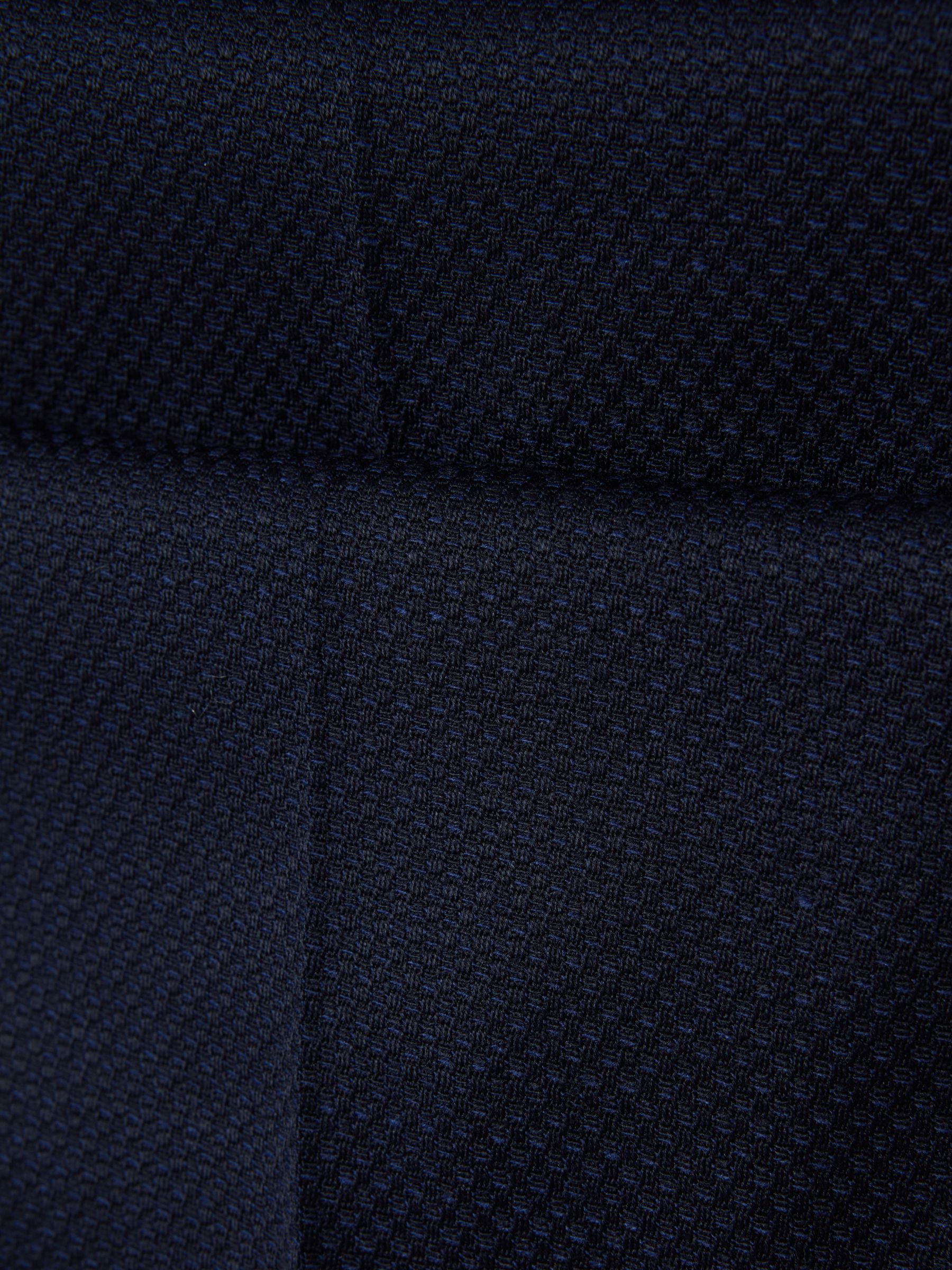 Wool Blend Wide Leg Suit Trousers in Navy - Image 6 of 6