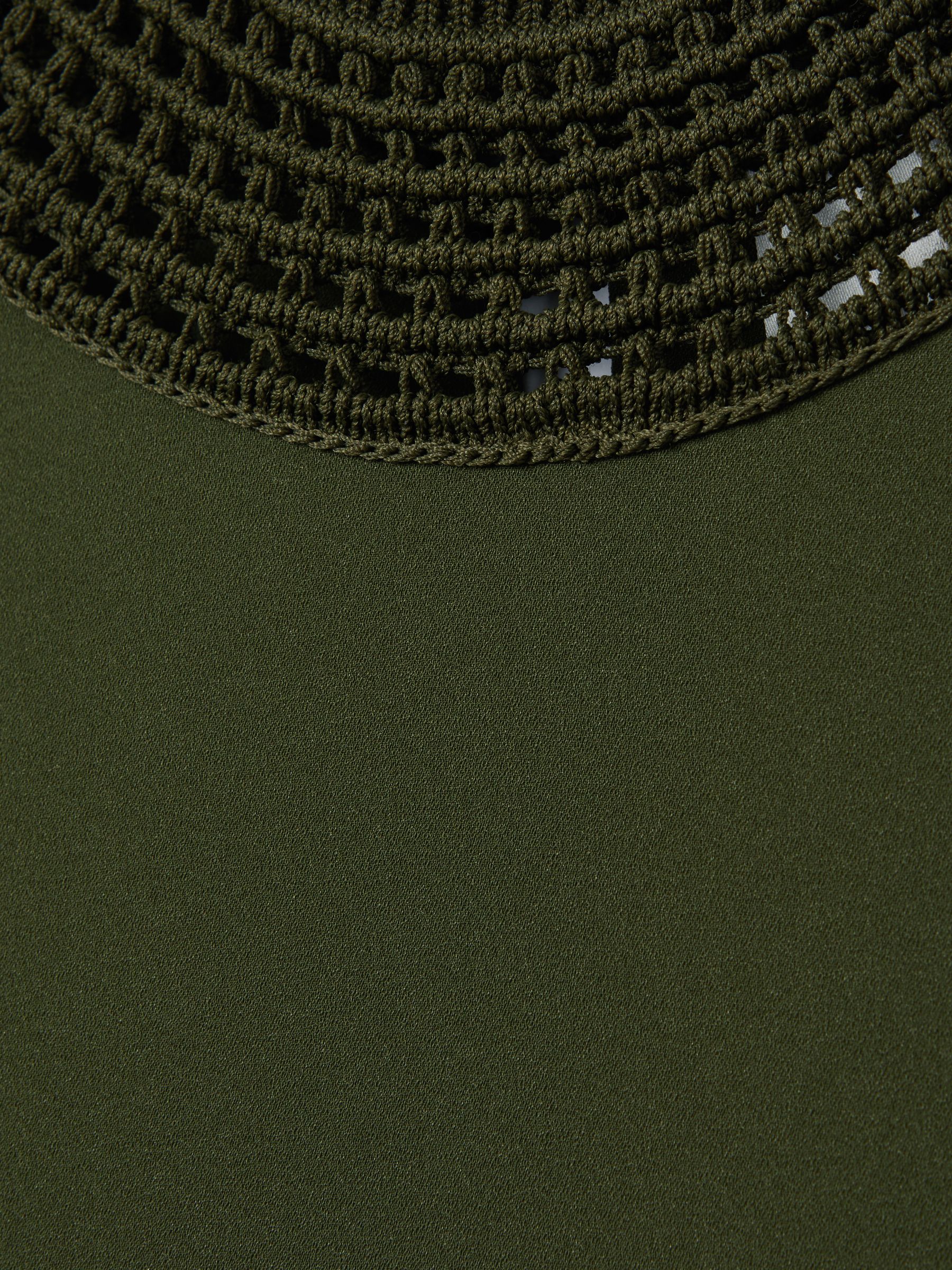 Florere High Neck Maxi Dress in Khaki - Obrázek 6 z 6