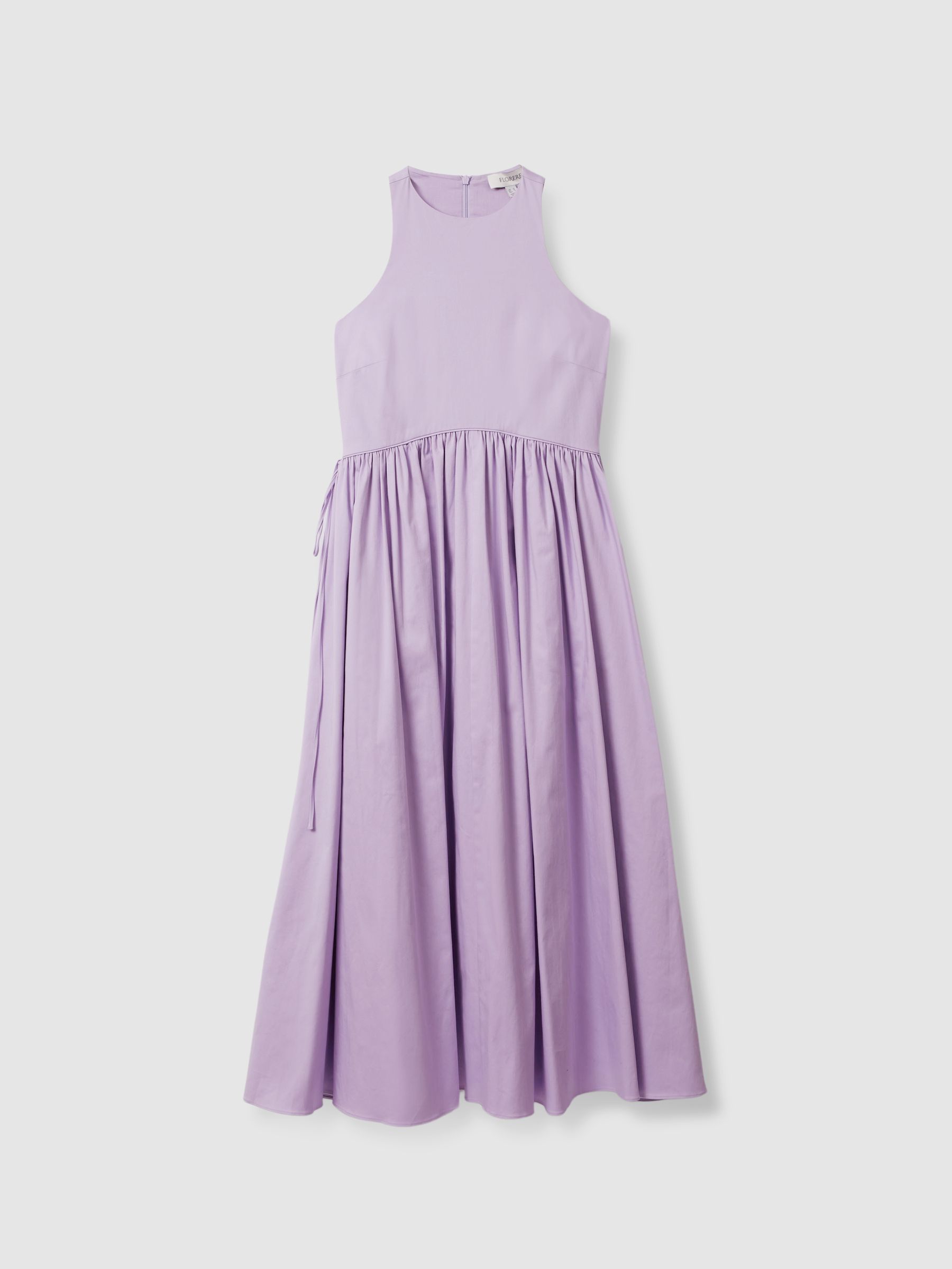 Florere Side Tie Midi Dress in Lilac - Image 2 of 6