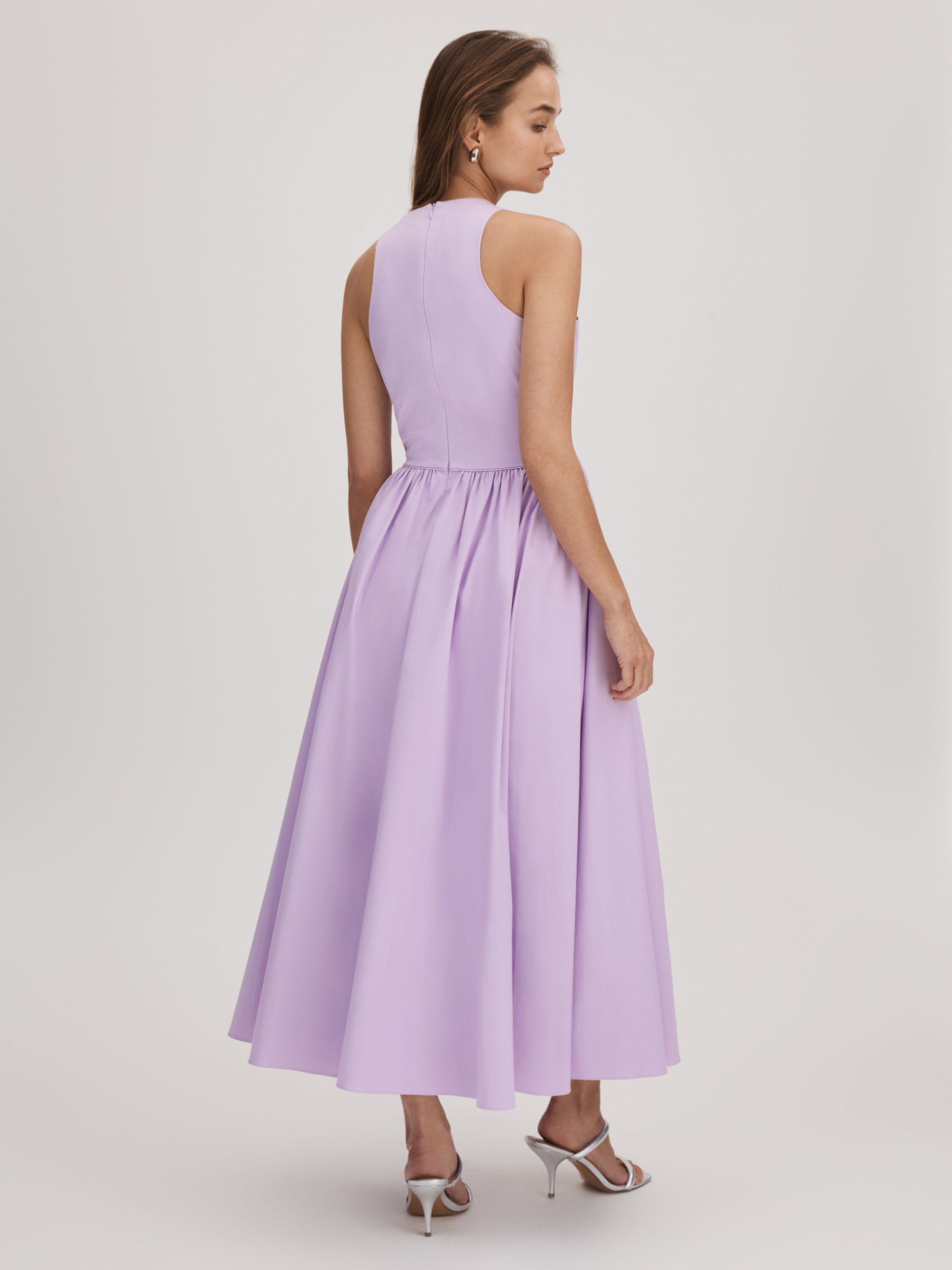 Florere Side Tie Midi Dress in Lilac - Image 5 of 6