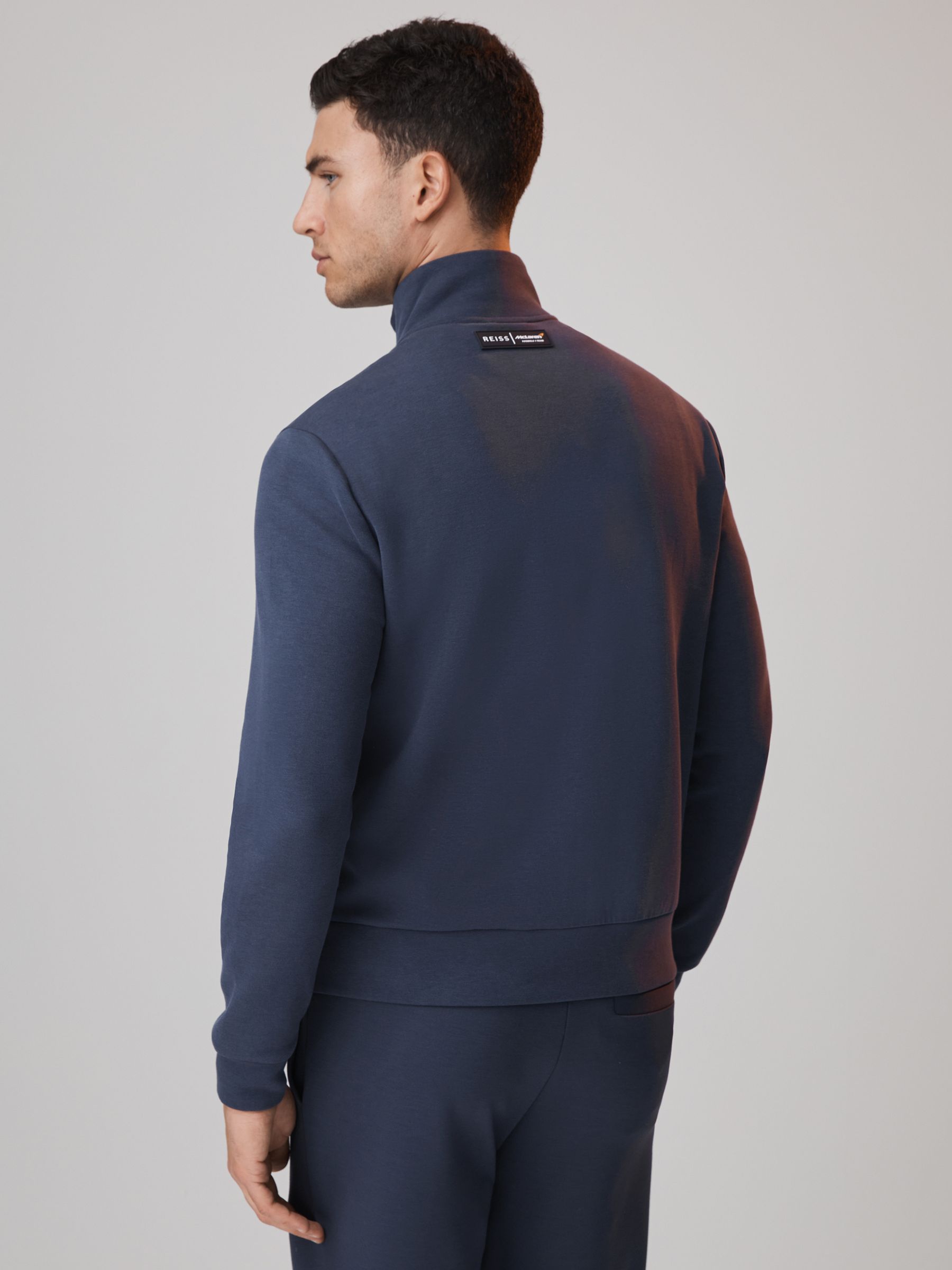 McLaren F1 Hybrid Quilt and Jersey Jacket in Airforce Blue - Image 7 of 7